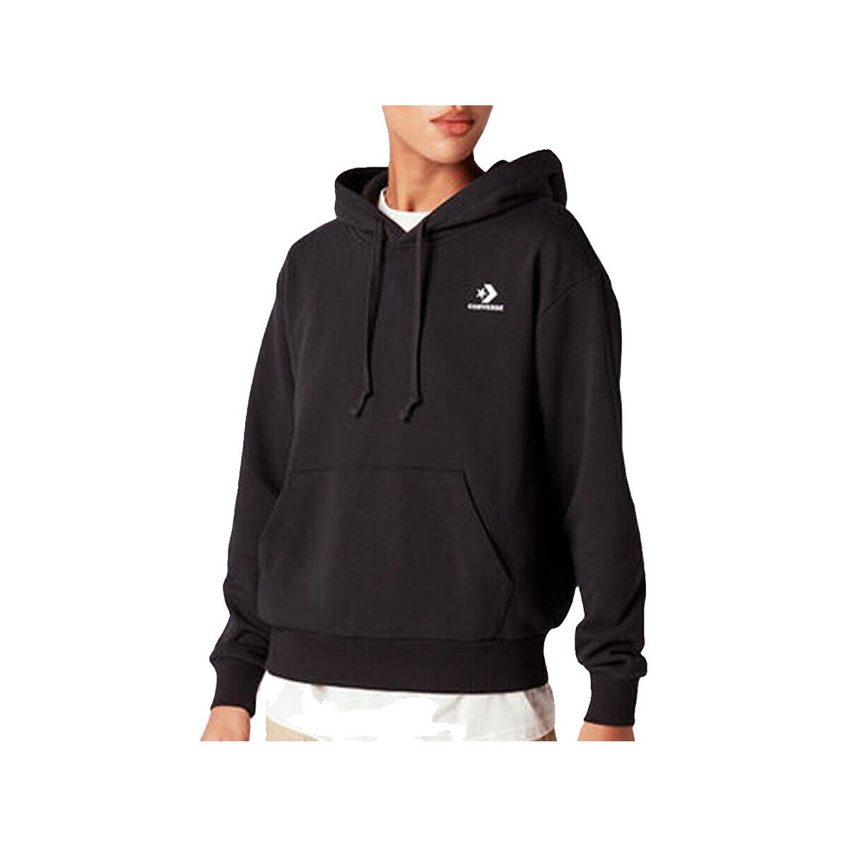 Converse Îmbracaminte Sweat à capuche Embroidered Star Chevron noir