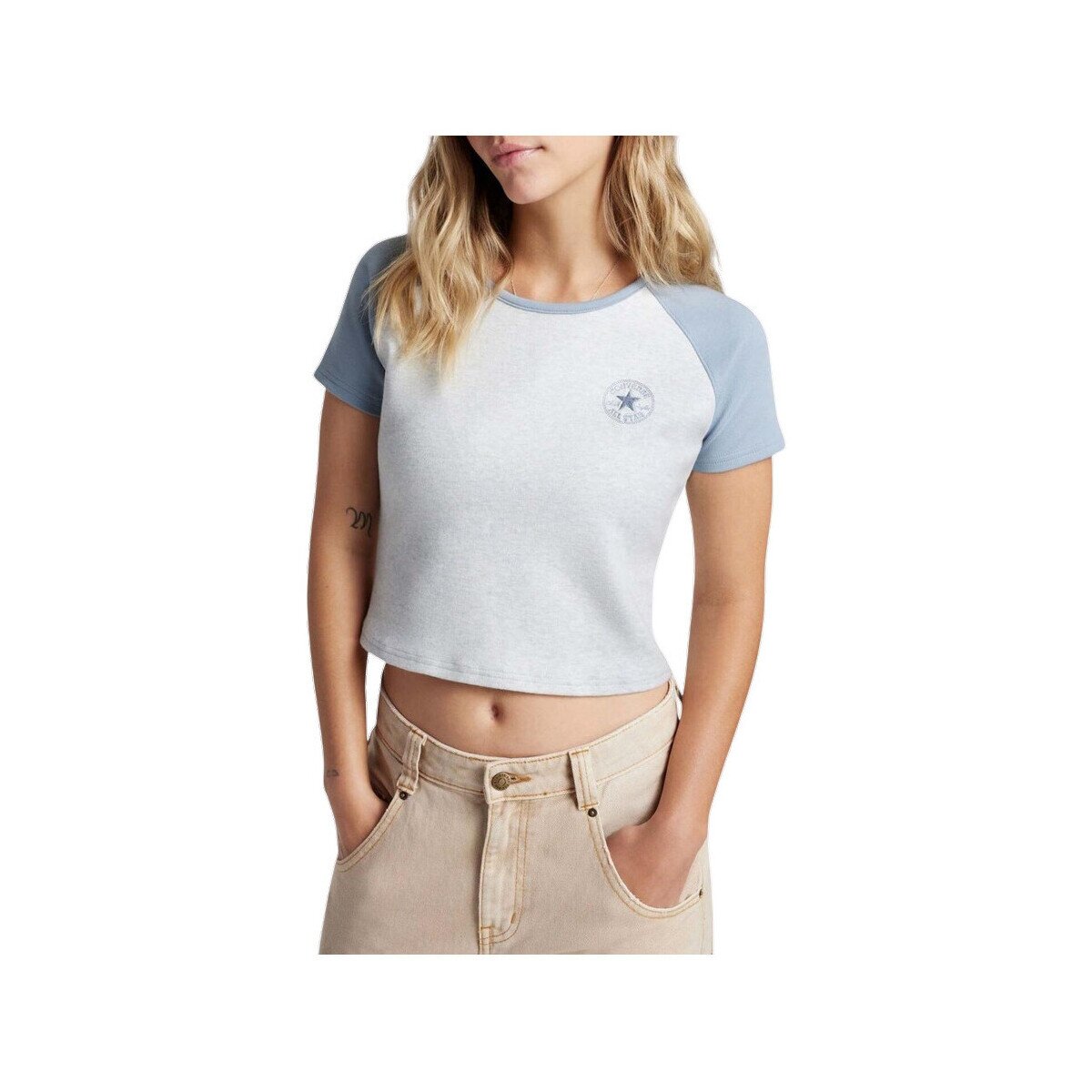 Converse Îmbracaminte T-shirt Chuck Patch Colorblock Ss Top coton élastique