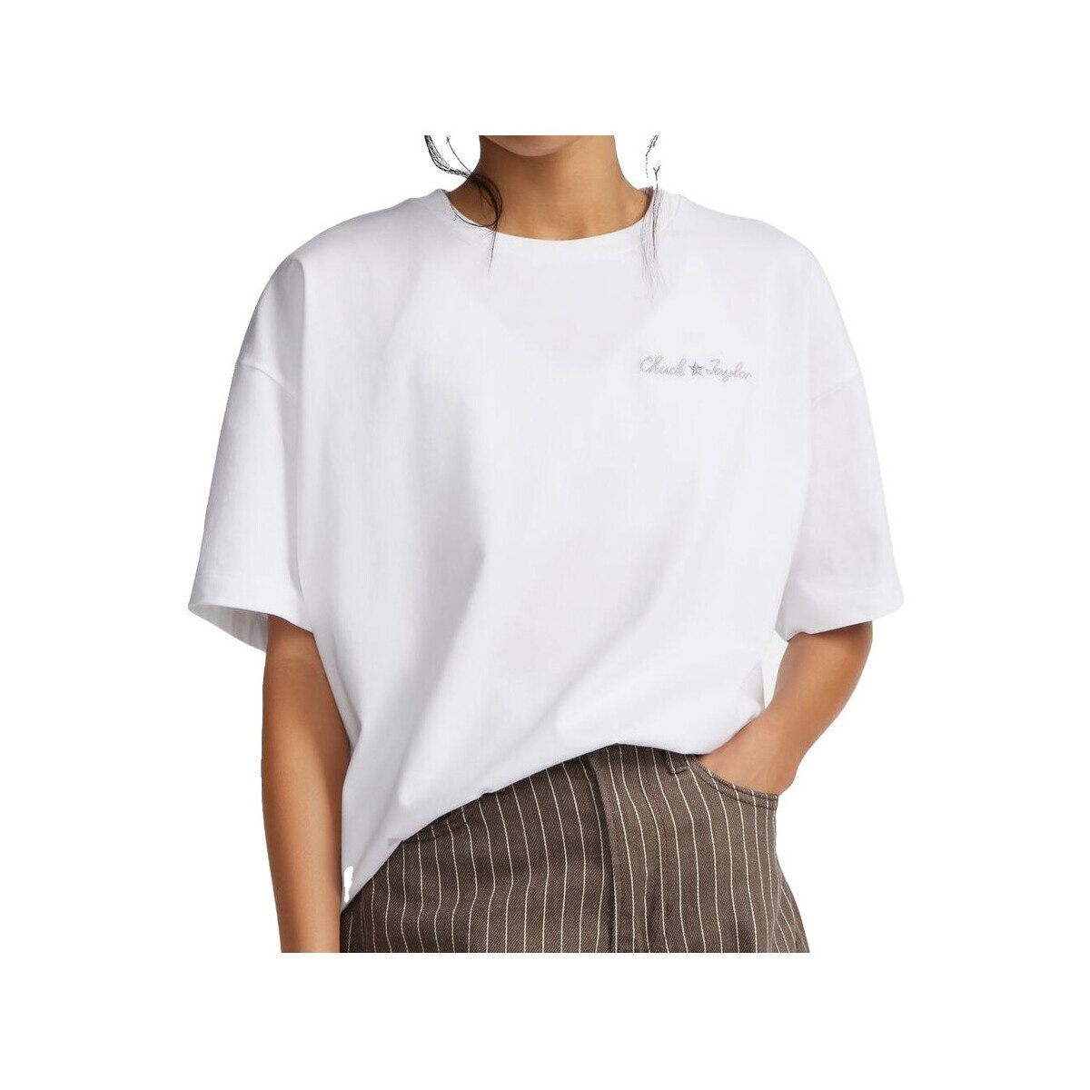 Converse Îmbracaminte T-shirt Femme Chuck Taylor Infill coton