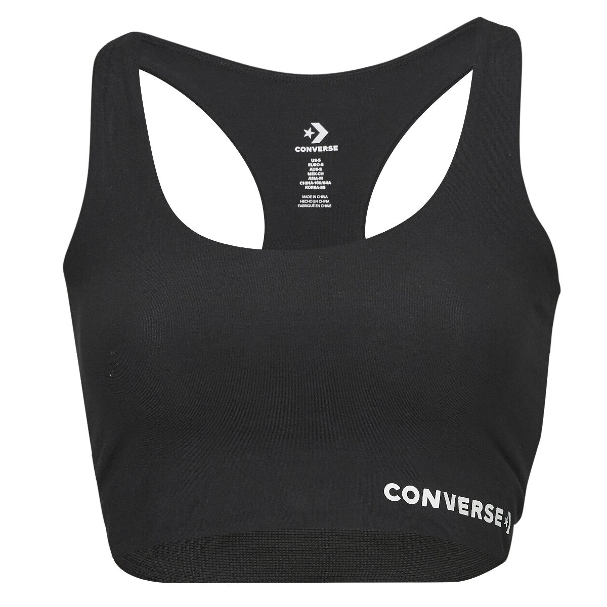 Converse Îmbracaminte WORDMARK BRA TOP BLACK