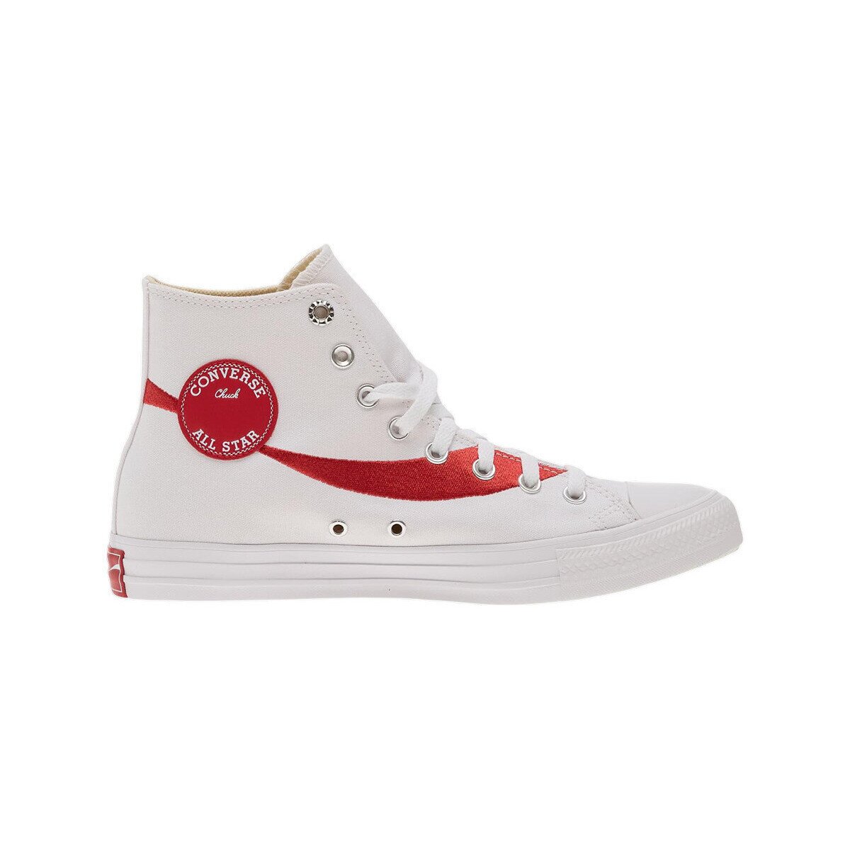 Converse Pantofi Baskets Chuck 70 Hi blanc avec détails rouges Racing