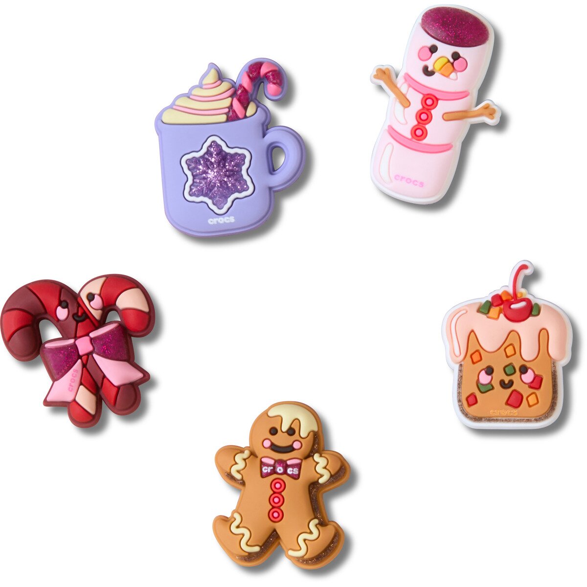 Crocs Accesorii Cute Winter Foods 5 Pack