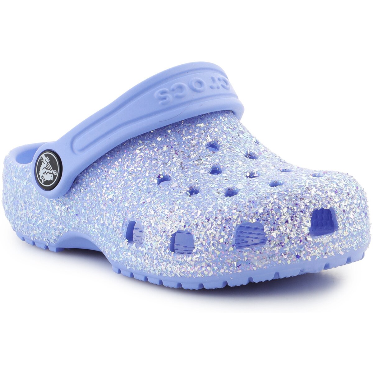 Crocs Pantofi Classic Glitter Clog T 206992-5Q6 Moon Jelly