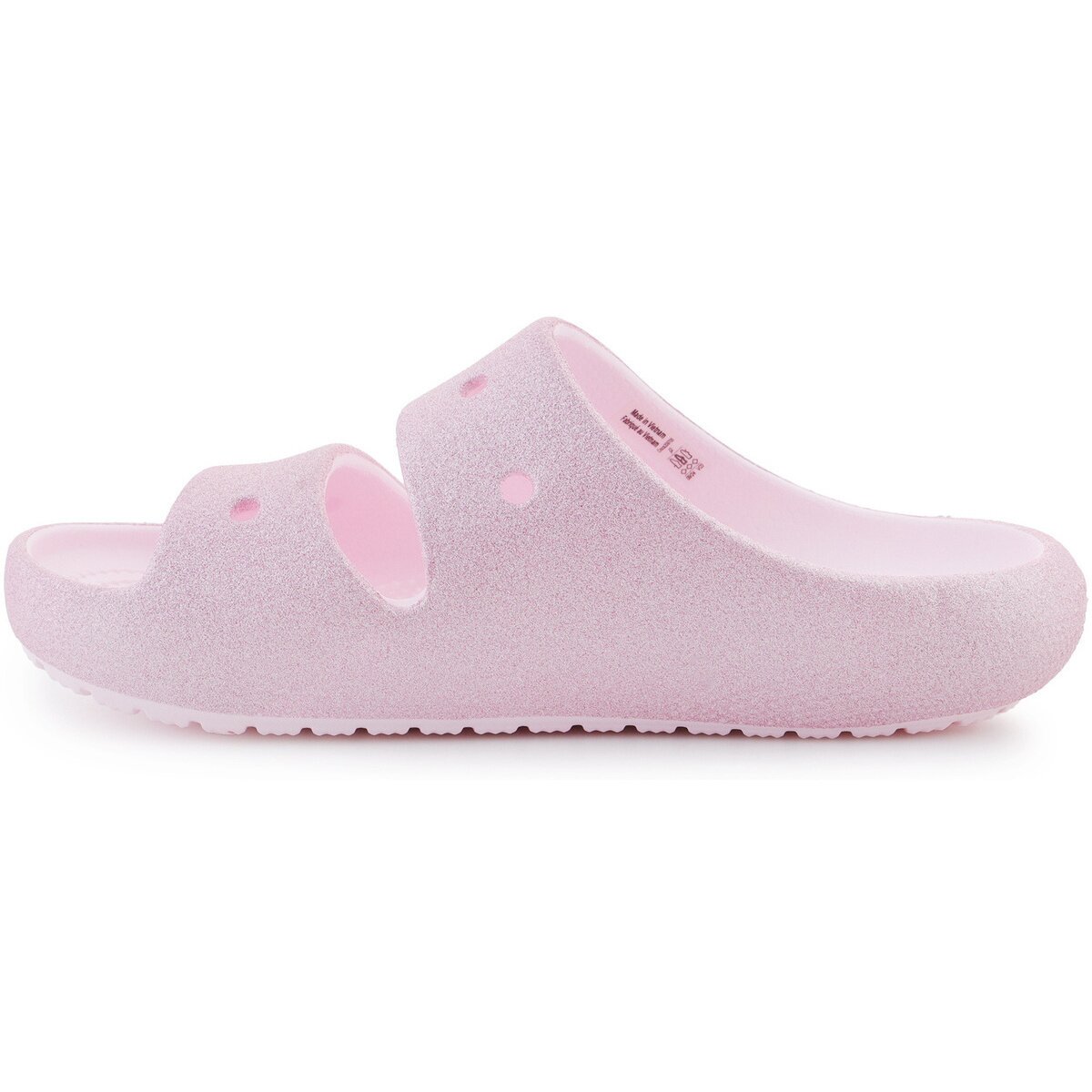 Crocs Pantofi Classic Glitter Sandal V2 K 209705-6ZW ballerina pink