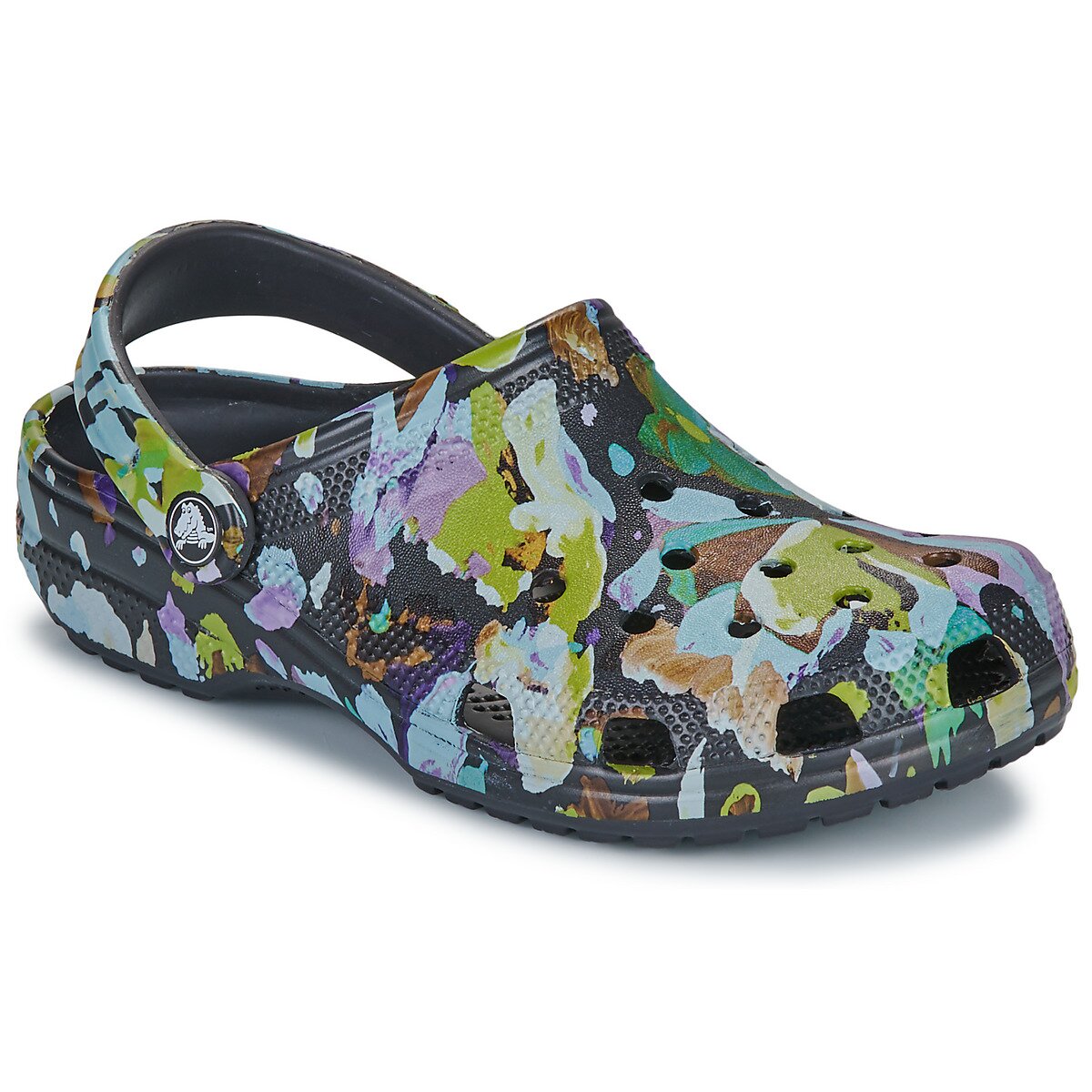 Crocs Pantofi Classic Painted Floral Clog