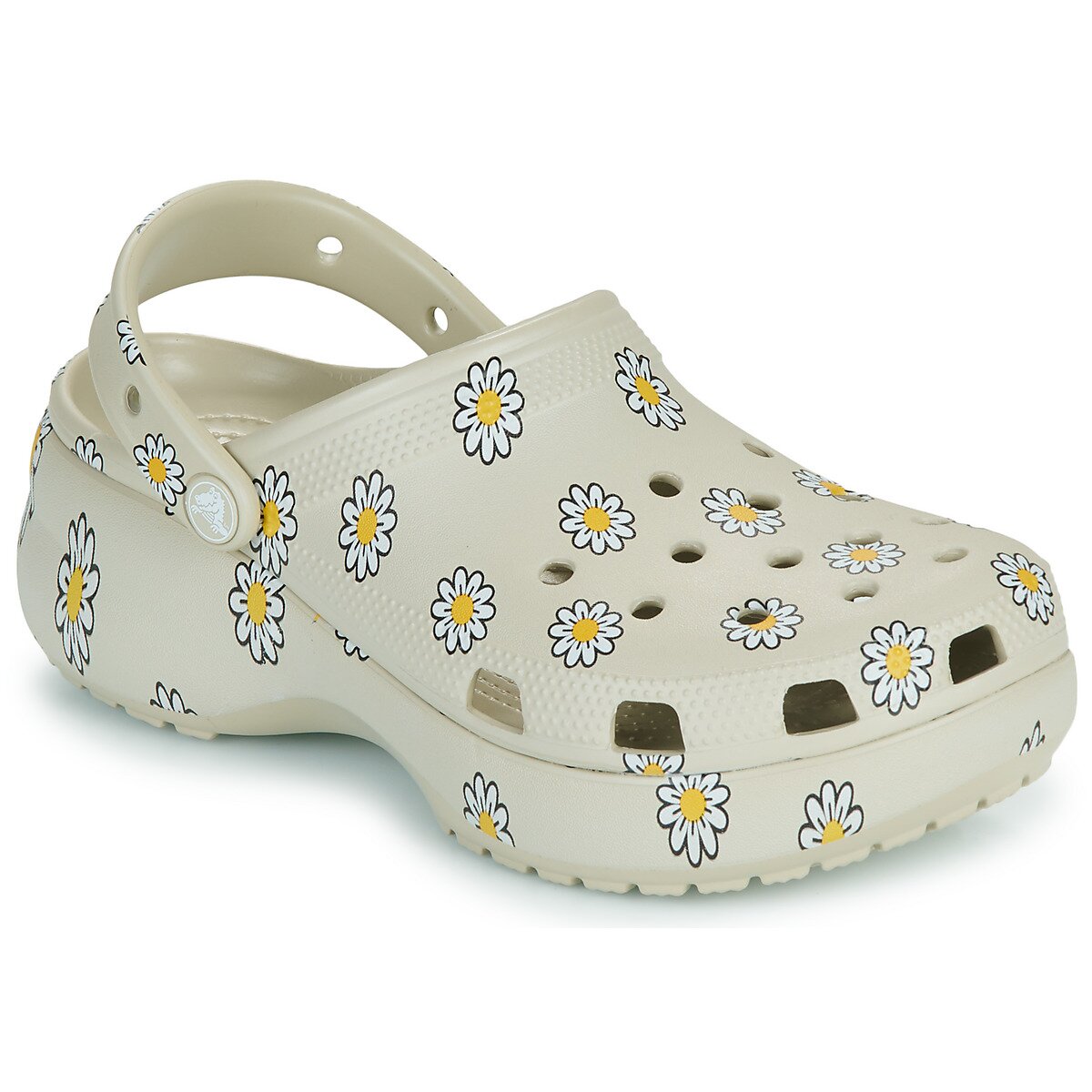 Crocs Pantofi CLASSIC PLATFORM FLORAL CLOG