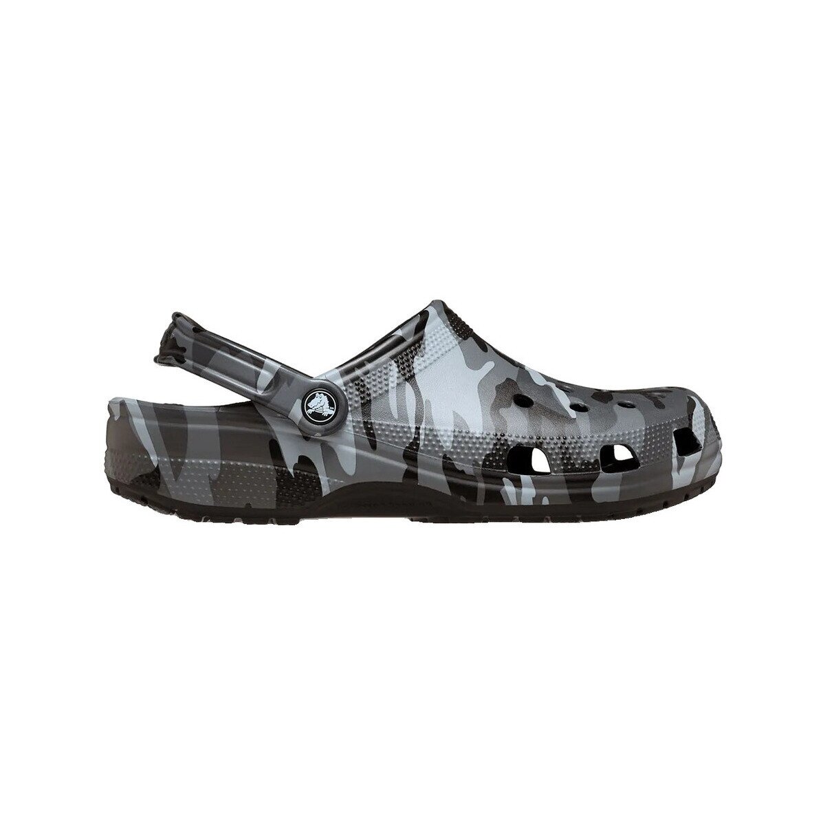 Crocs Pantofi Sabots Classic Camouflage gris léger et facile à nettoyer