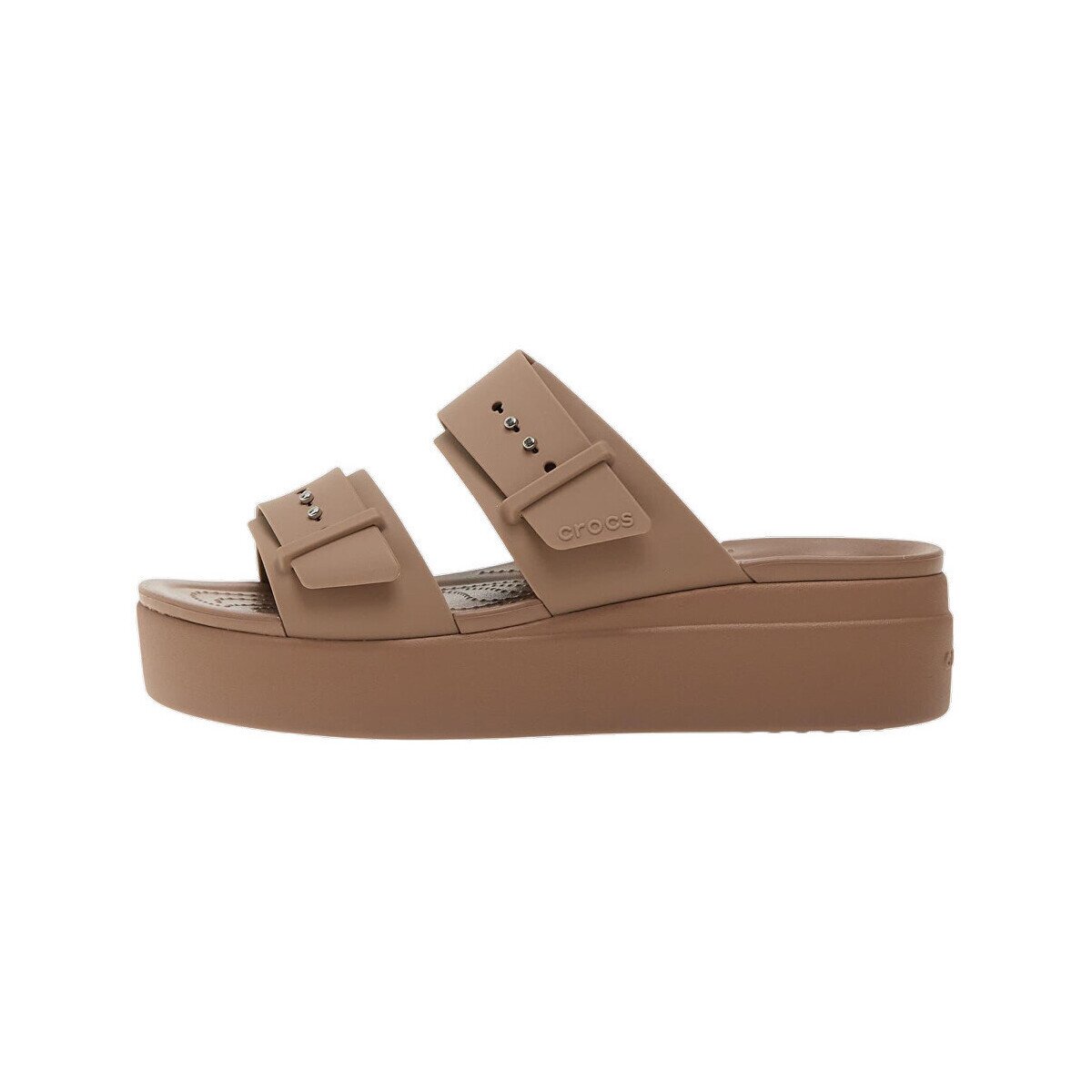 Crocs Pantofi Sandales Brooklyn Low Wedge Sandal 207431 cuir