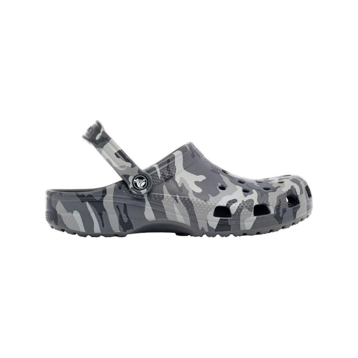 Crocs Pantofi Sandales Classic Printed Camo gris / noir