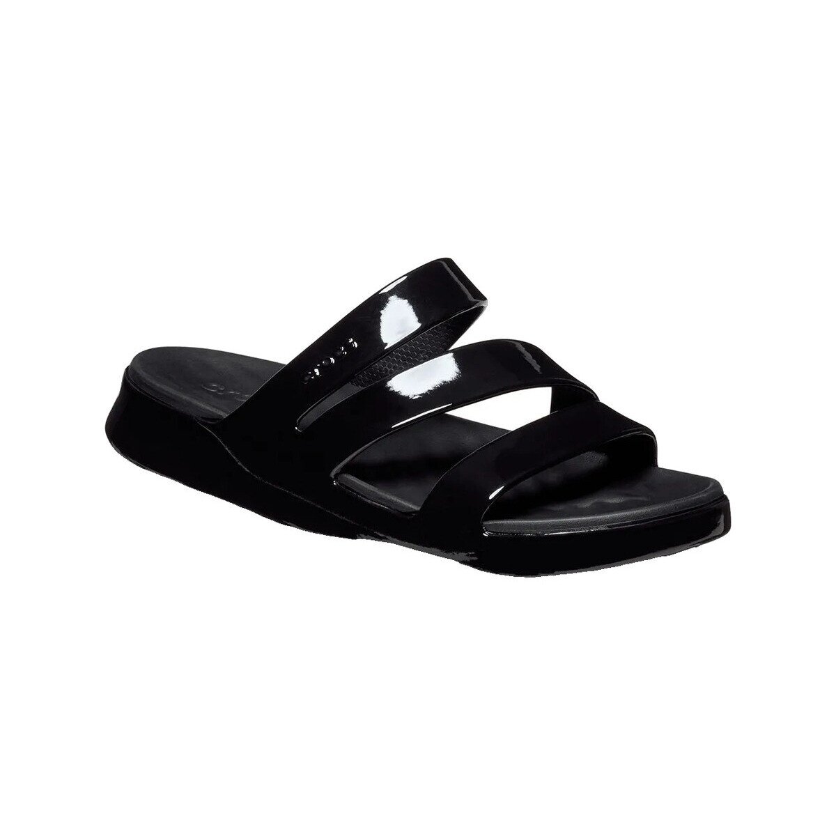 Crocs Pantofi Sandales Getaway Patent Strappy Slides synthétique