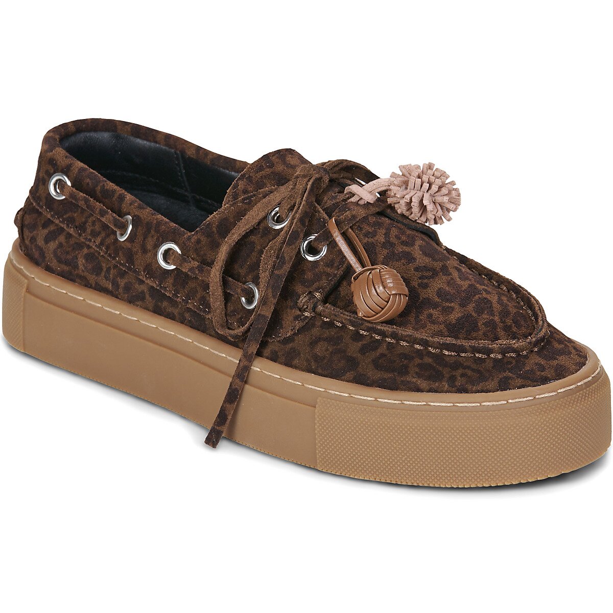 D.A.T.E. Pantofi CALETTA SUEDE LEOPARD