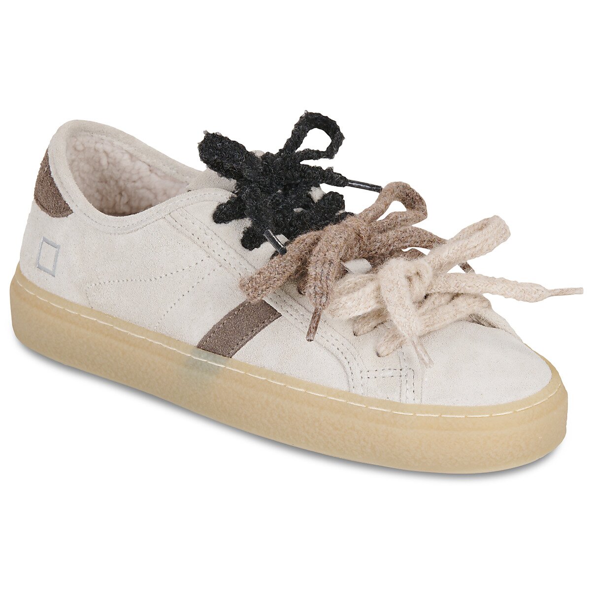 D.A.T.E. Pantofi TENDER SUEDE IVORY
