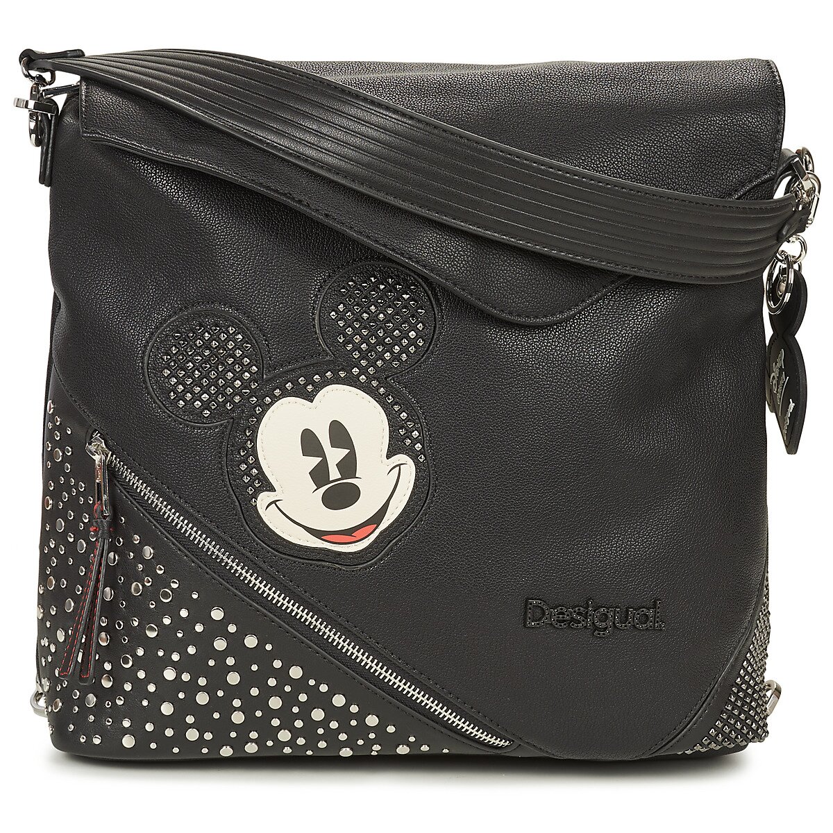 Desigual Genti BACK MICKEY STUDSTYLE JERSEYMAX PU BLACK