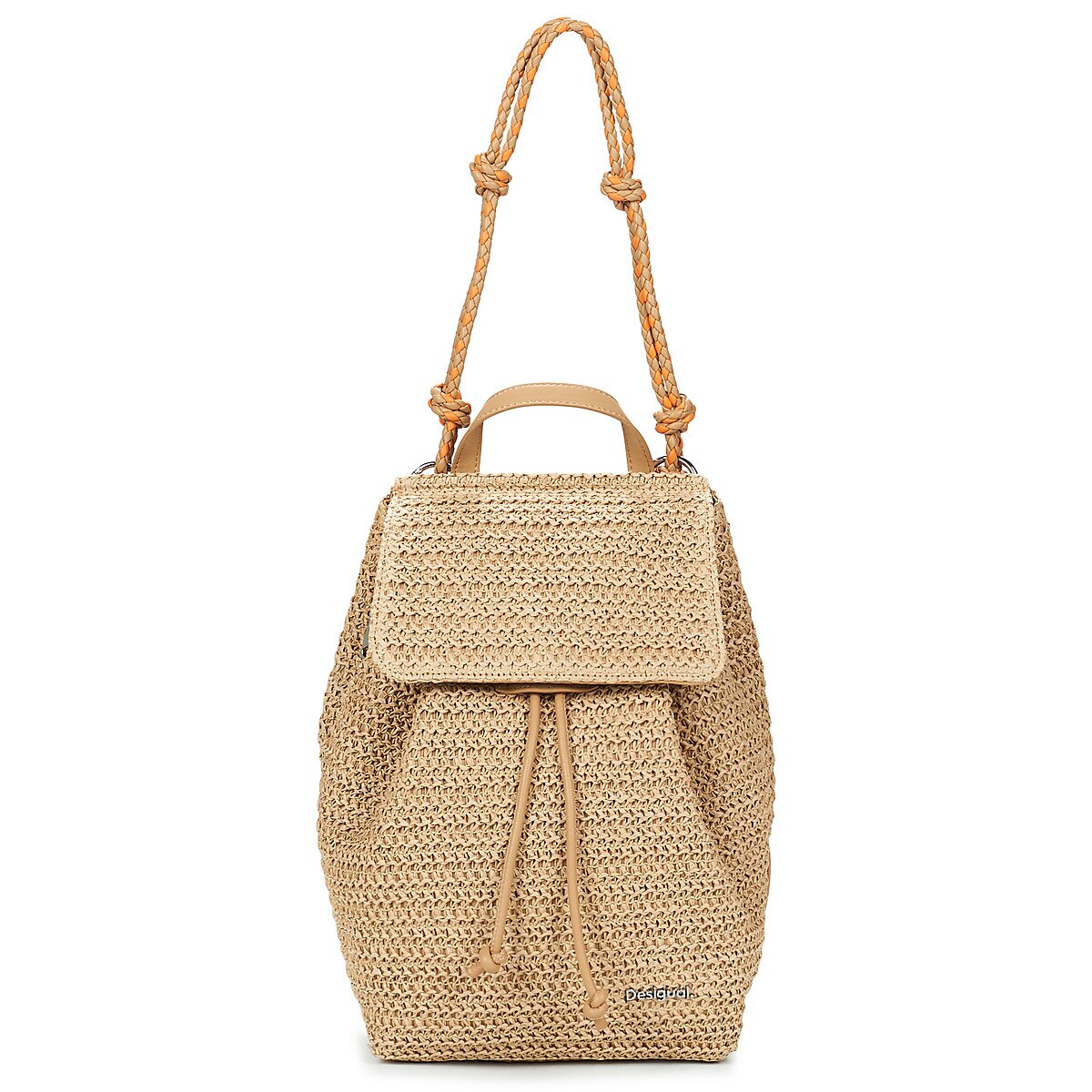 Desigual Genti BACKPACK HALF LOGO RAFFIA LUENA