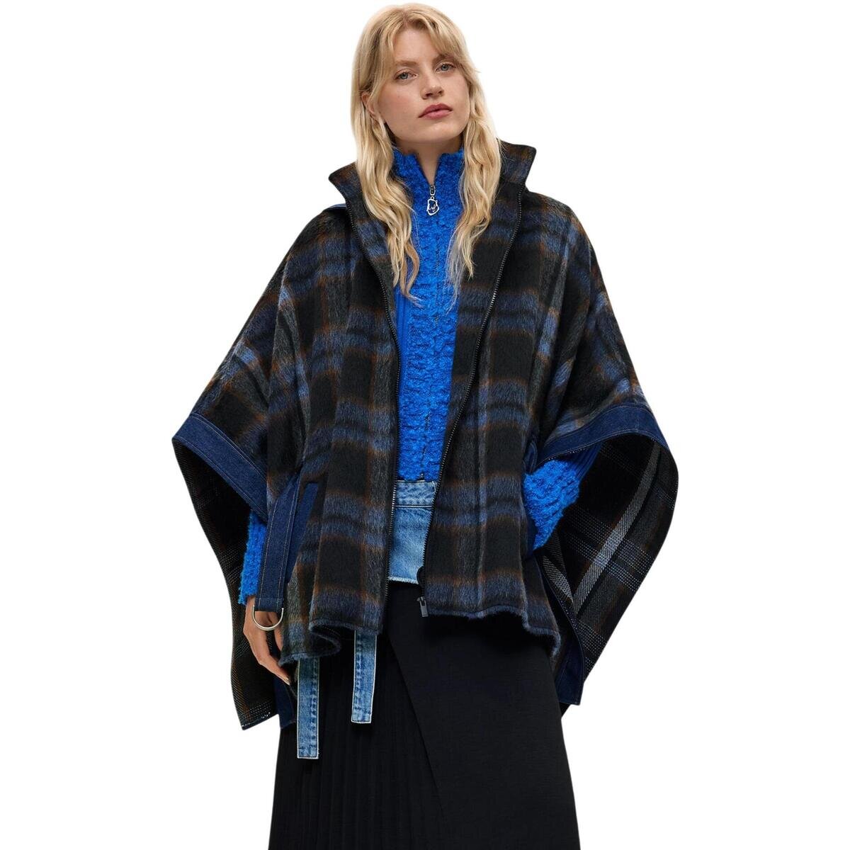 Desigual Îmbracaminte PONCHO_ALDAMA BELT DENIM 26WAID02