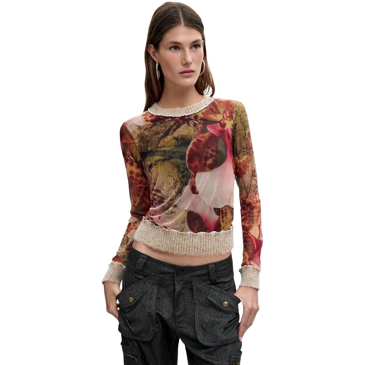 Desigual Îmbracaminte TS_ORCHIDS_LACROIX 26WWTK22