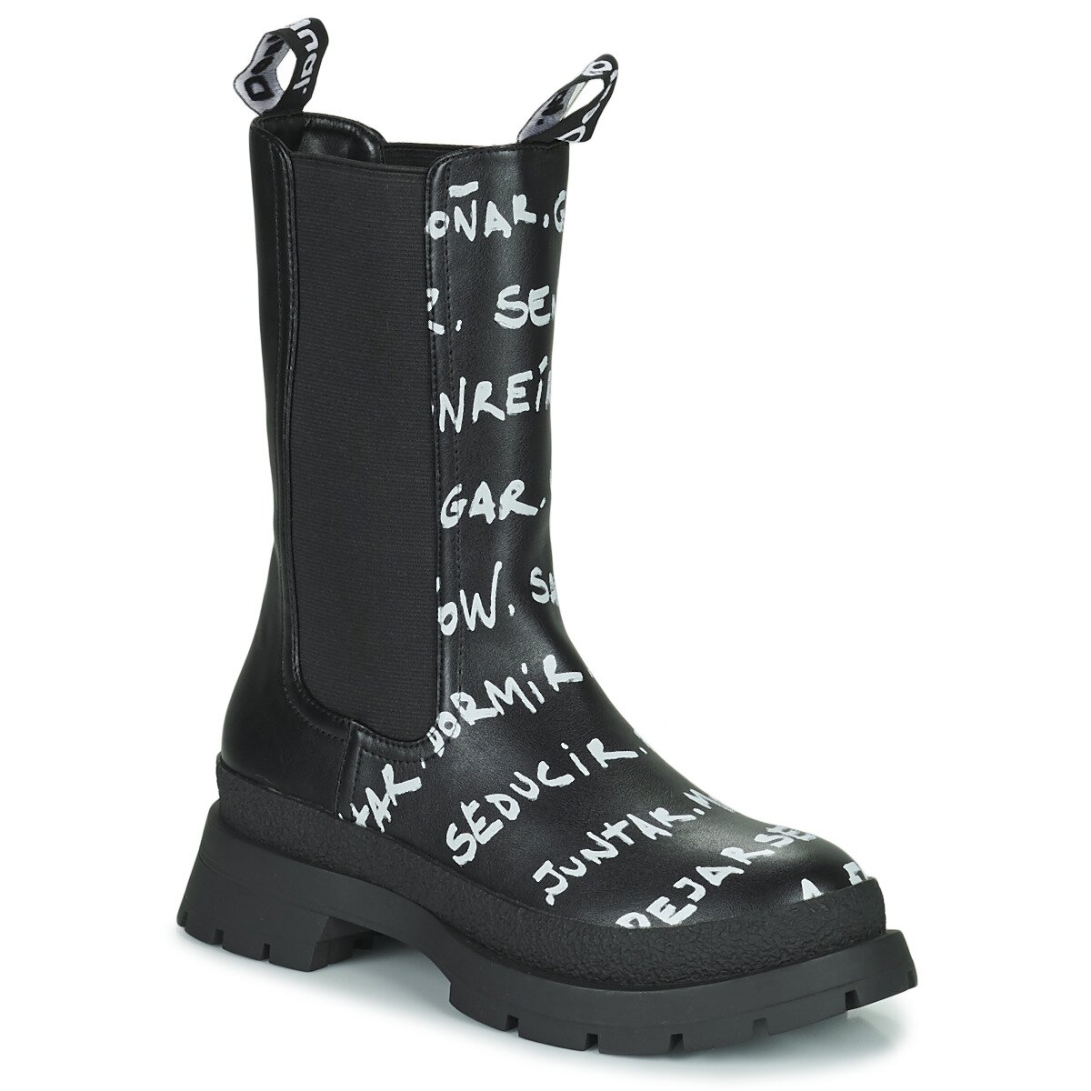 Desigual Pantofi SHOES CHELSEA HIGH LETTERING