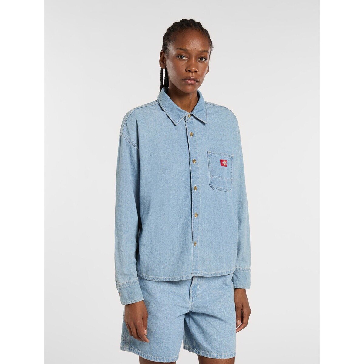 Dickies Îmbracaminte Lw Denim Shirt Ls W