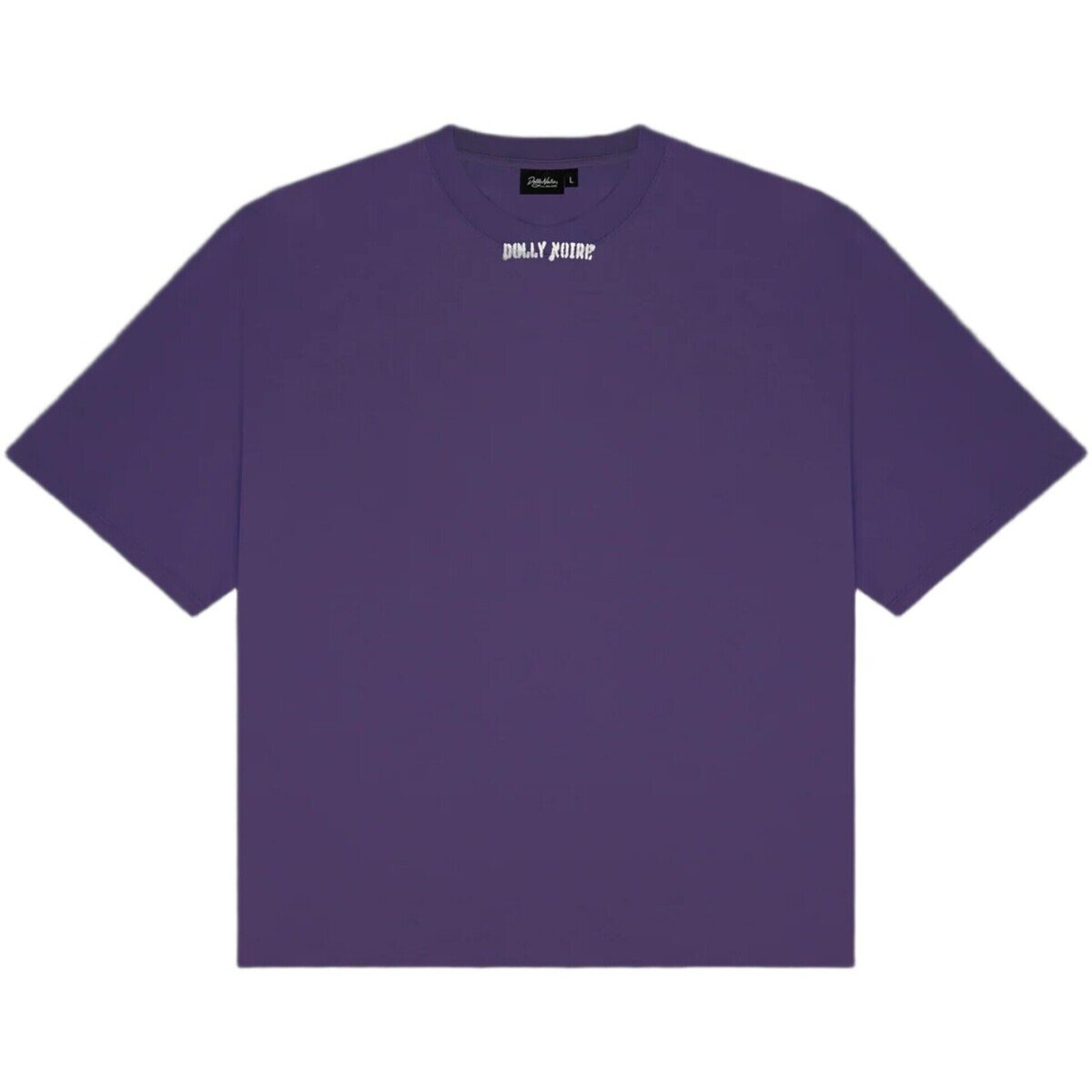Dolly Noire Îmbracaminte Stencil Cropped Tee Purple Reign