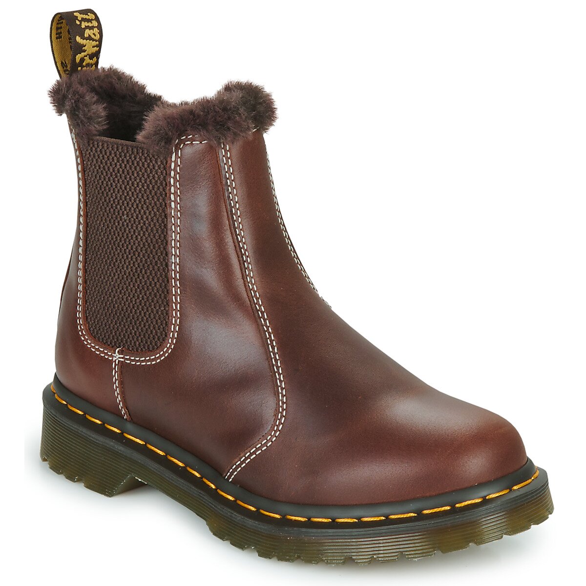 Dr. Martens Pantofi 2976 SERENA DARK BROWN CLASSIC PULL UP