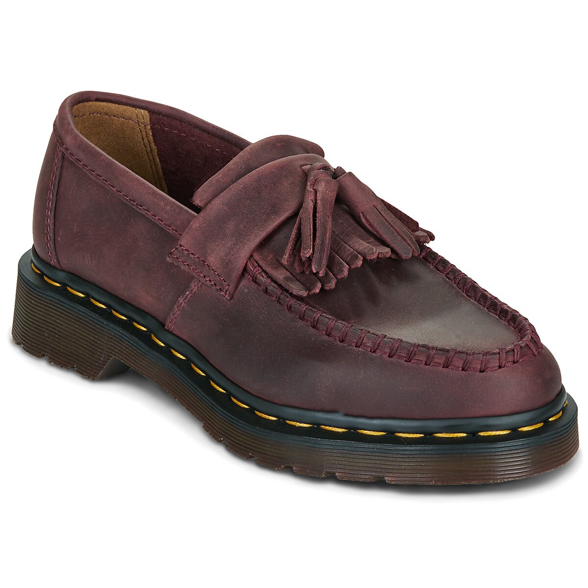 Dr. Martens Pantofi ADRIAN CHERRY RED CRAZY HORSE