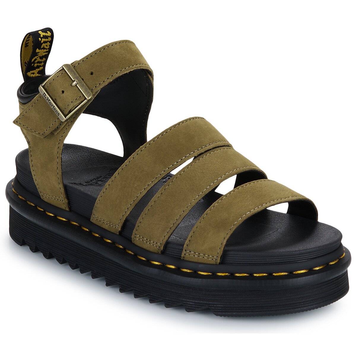Dr. Martens Pantofi Blaire Muted Olive Tumbled Nubuck