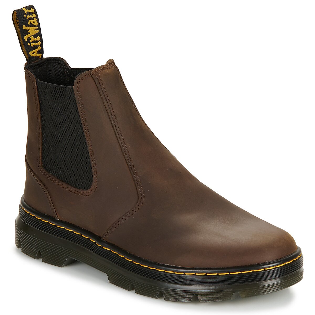 Dr. Martens Pantofi EMBURY DARK BROWN CRAZY HORSE