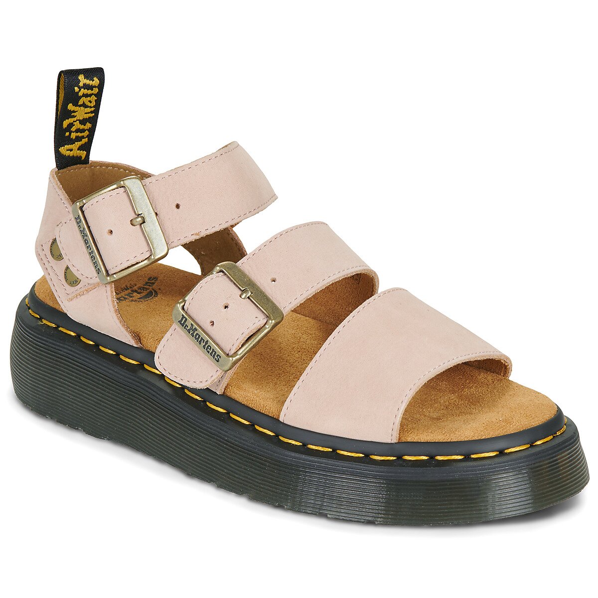 Dr. Martens Pantofi Gryphon Quad Powder Pink Milled Nubuck