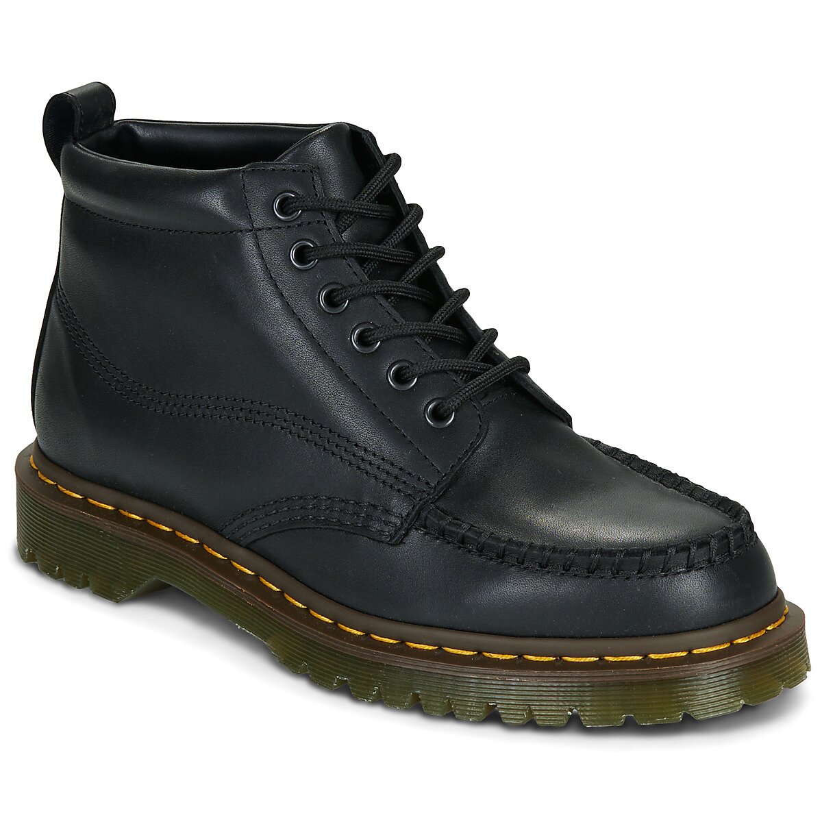 Dr. Martens Pantofi LOWELL CHUKKA BLACK CRAZY HORSE