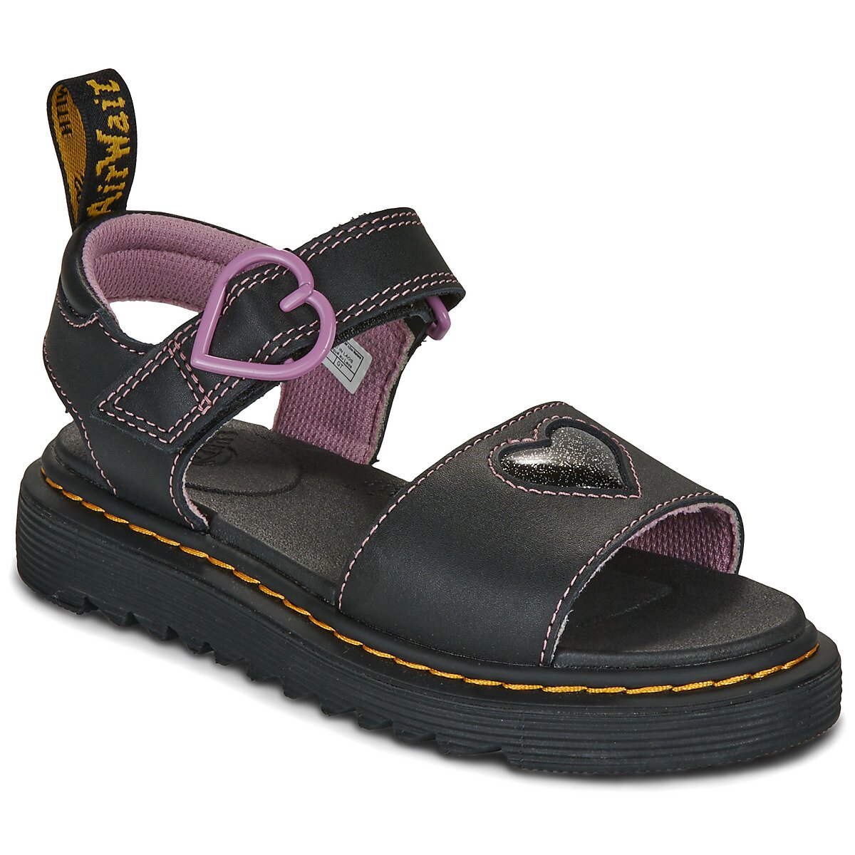 Dr. Martens Pantofi Marlowe Hearts II J Black Lucido