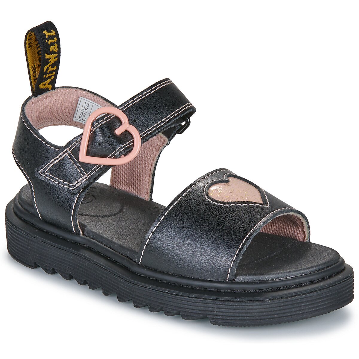 Dr. Martens Pantofi Marlowe Hearts J Black+Powder Pink