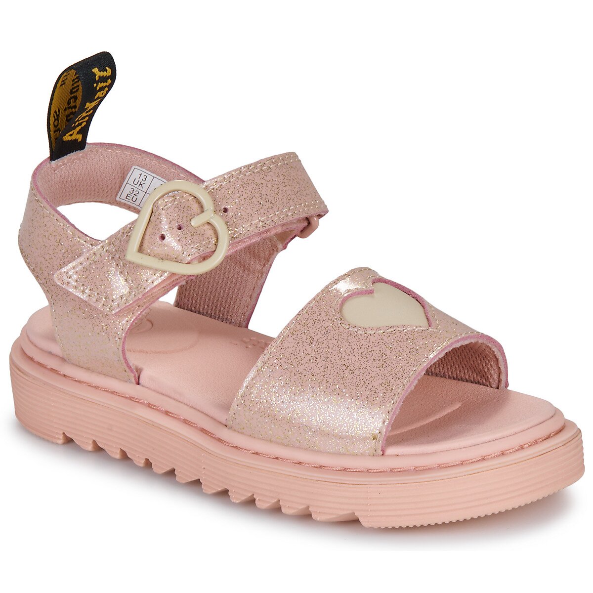 Dr. Martens Pantofi Marlowe Hearts J Powder Pink+Cloud Cream