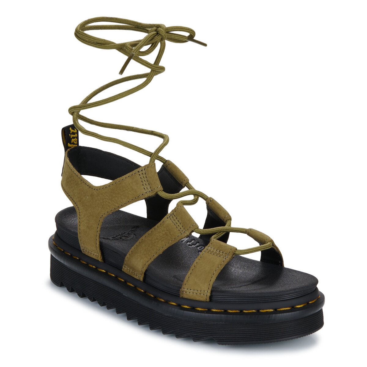 Dr. Martens Pantofi Nartilla Muted Olive Tumbled Nubuck