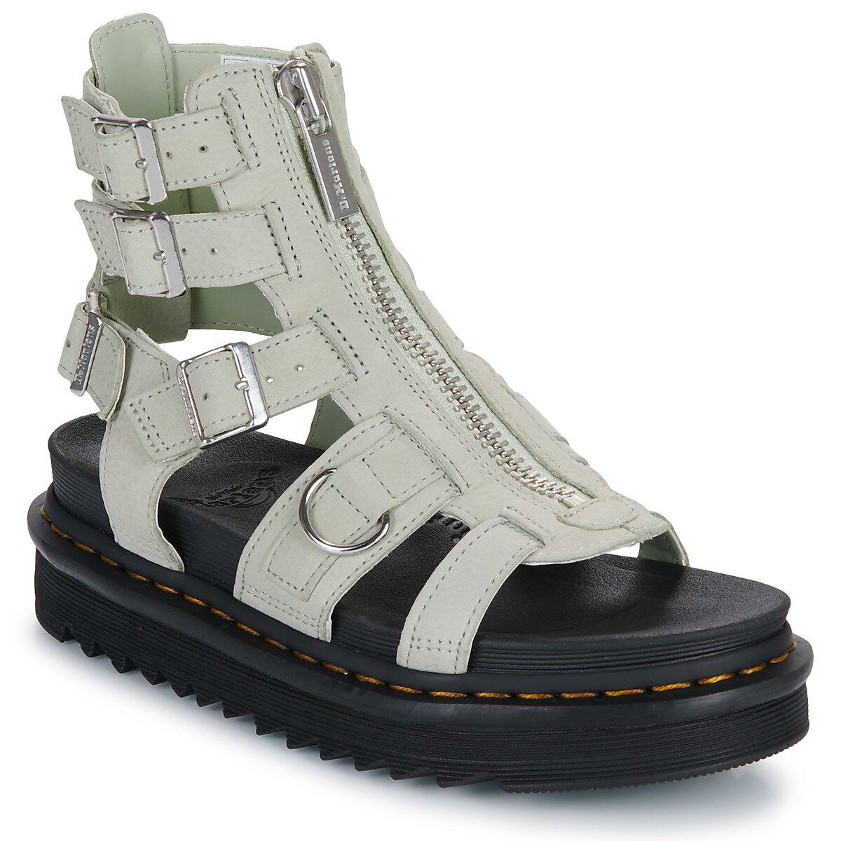 Dr. Martens Pantofi Olson Smoked Mint Tumbled Nubuck