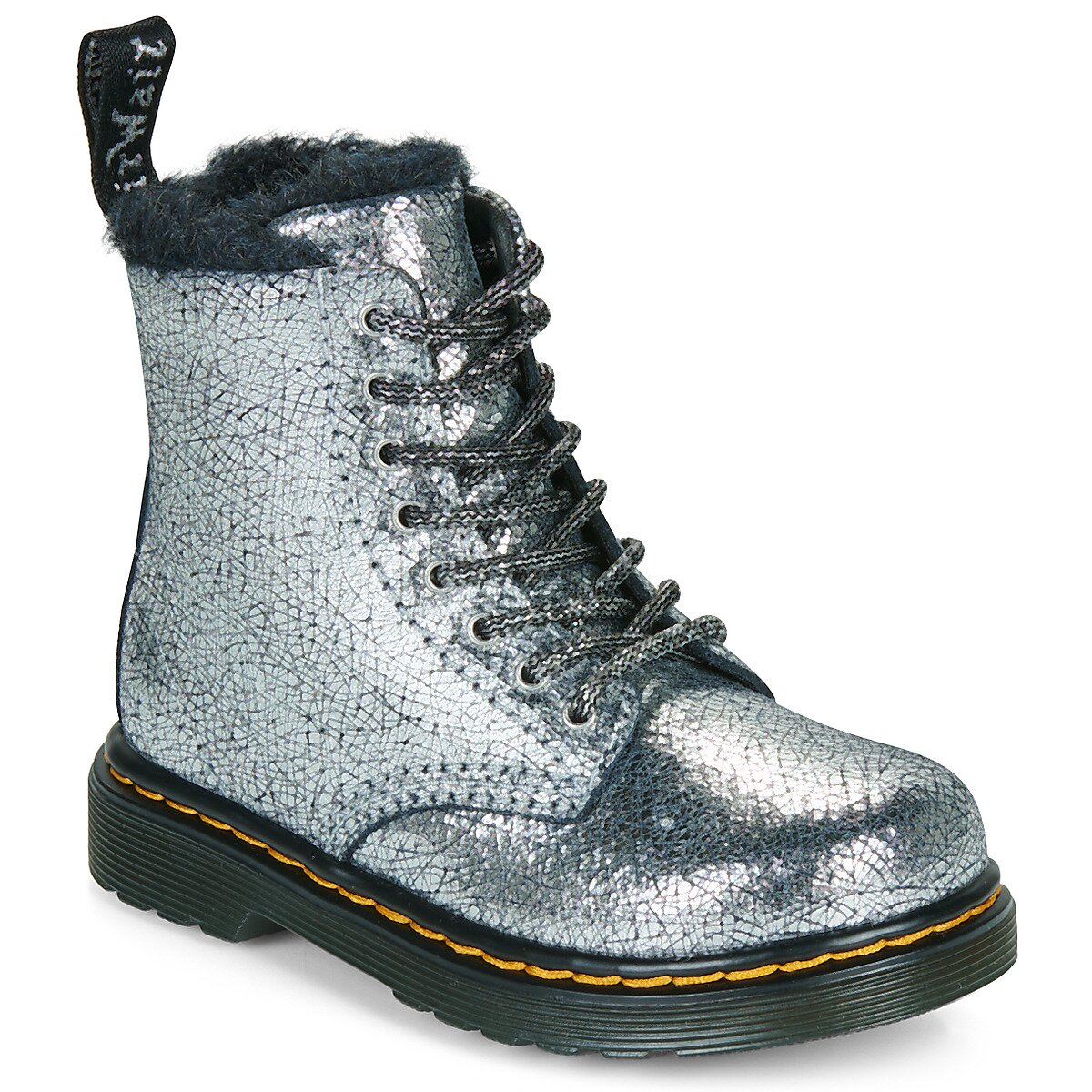 Dr. Martens Pantofi Serena T Silver Distressed Foil