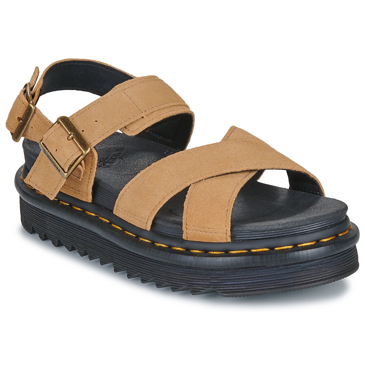 Dr. Martens Pantofi Voss II Sandal Tan Suede