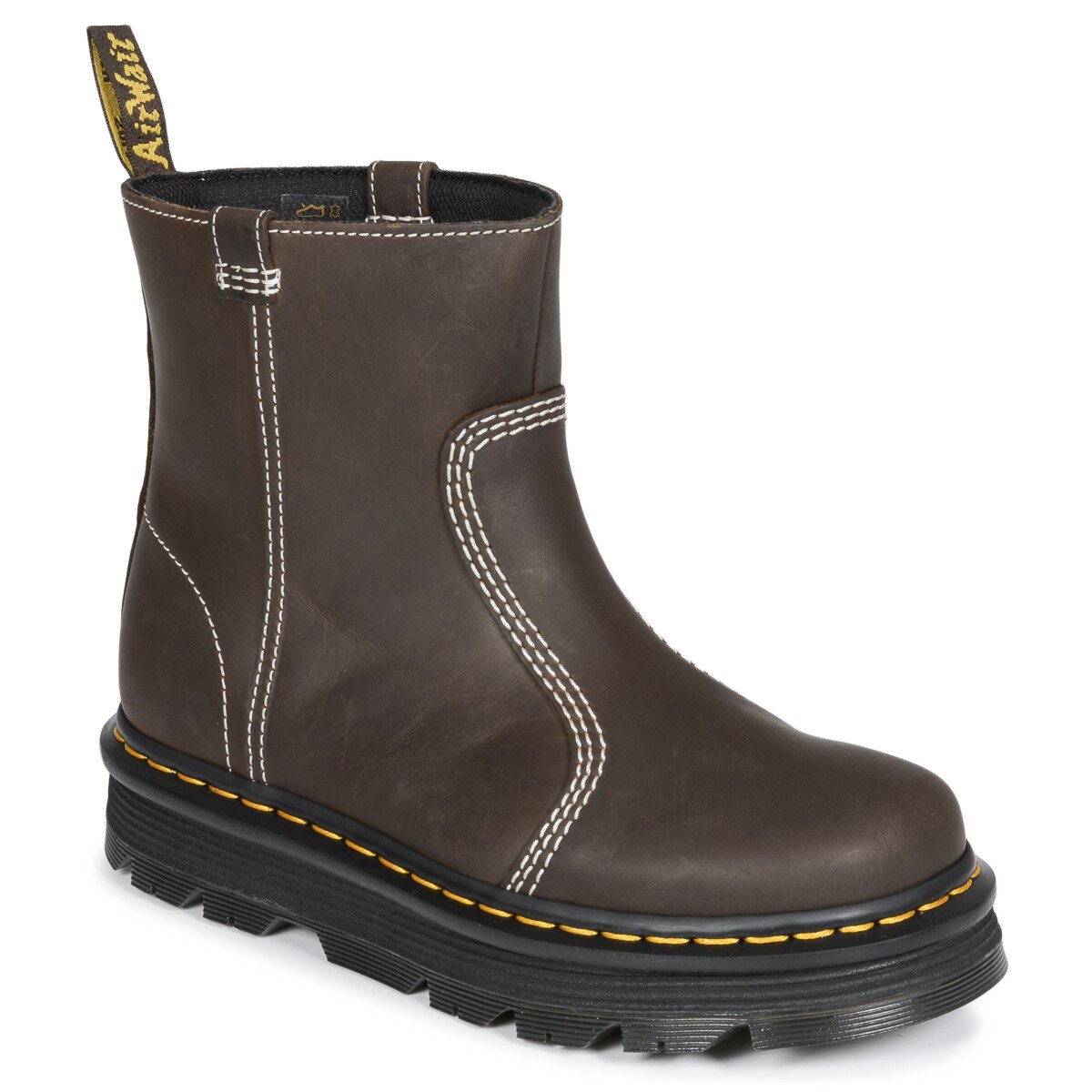 Dr. Martens Pantofi ZebZag Rigger Rigger Boot Dark Brown Wyoming