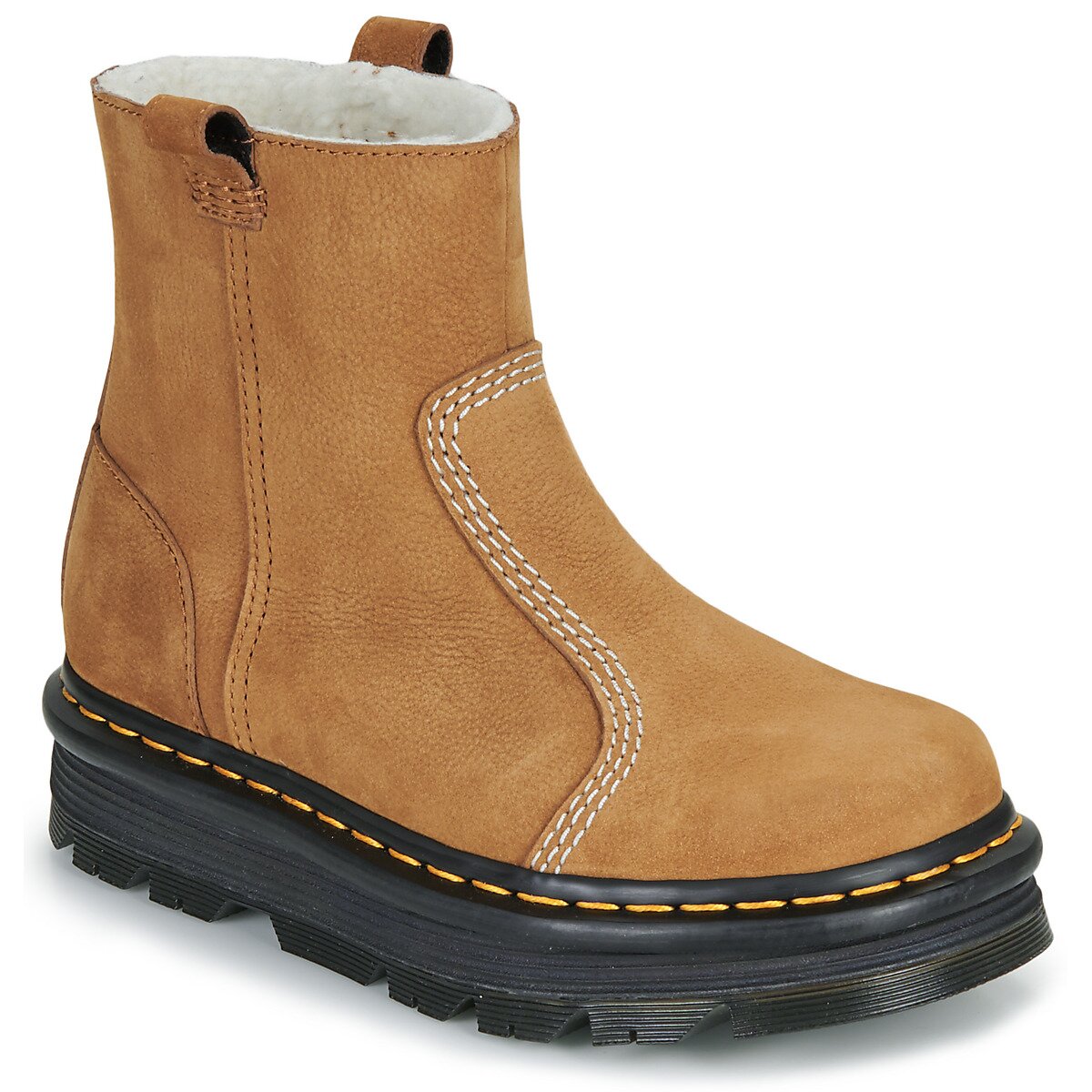 Dr. Martens Pantofi ZebZag Rigger WL Rigger Boot Desert Brown Milled Nubuck WP