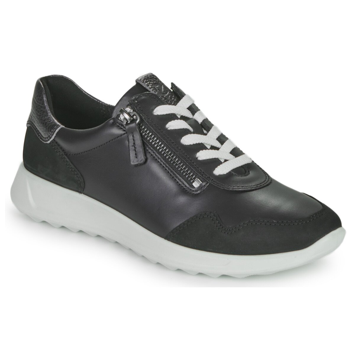 ECCO Pantofi Flexure Runner W Black Black Silver Heav