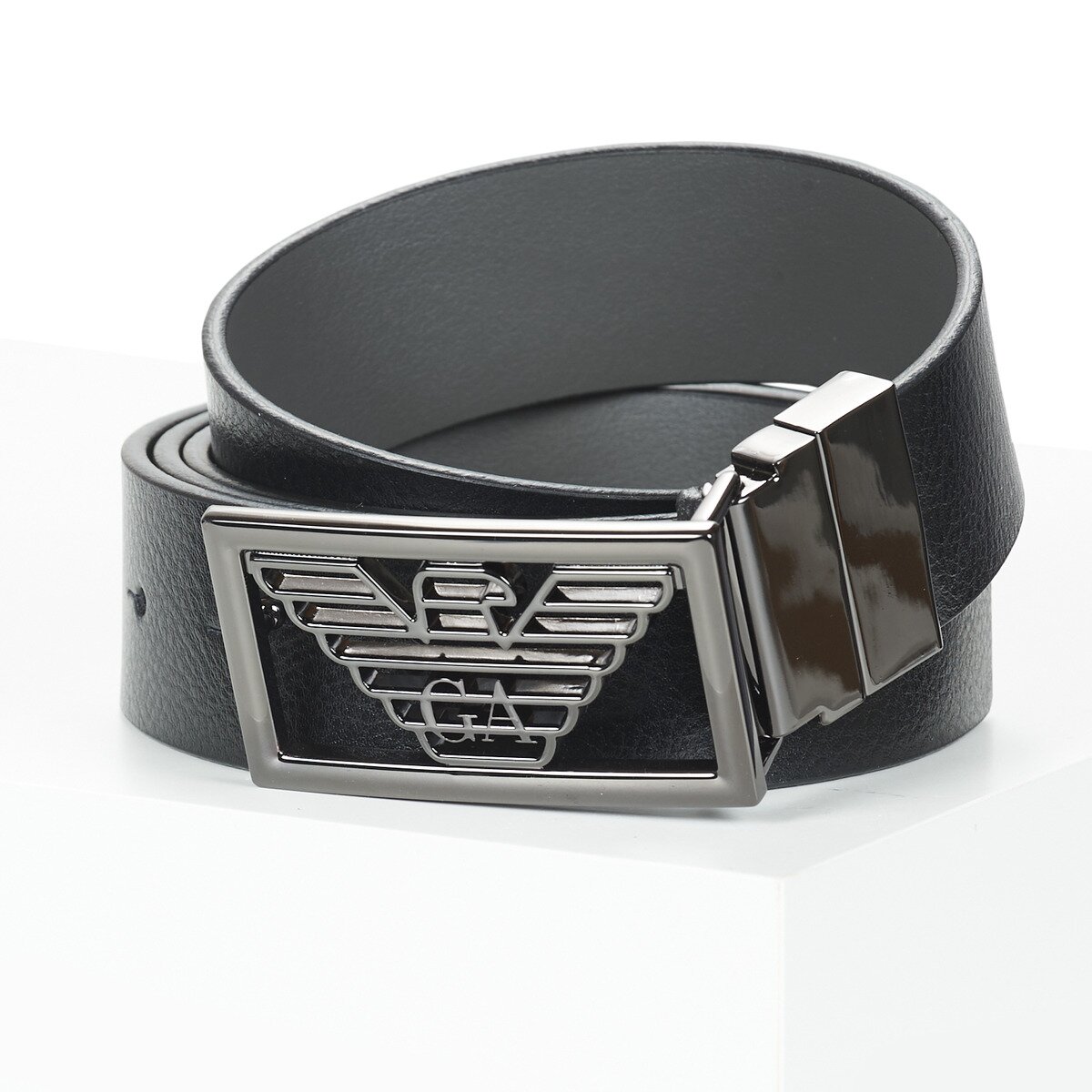 Emporio Armani Accesorii textile PLATE BELT REVERSIBLE
