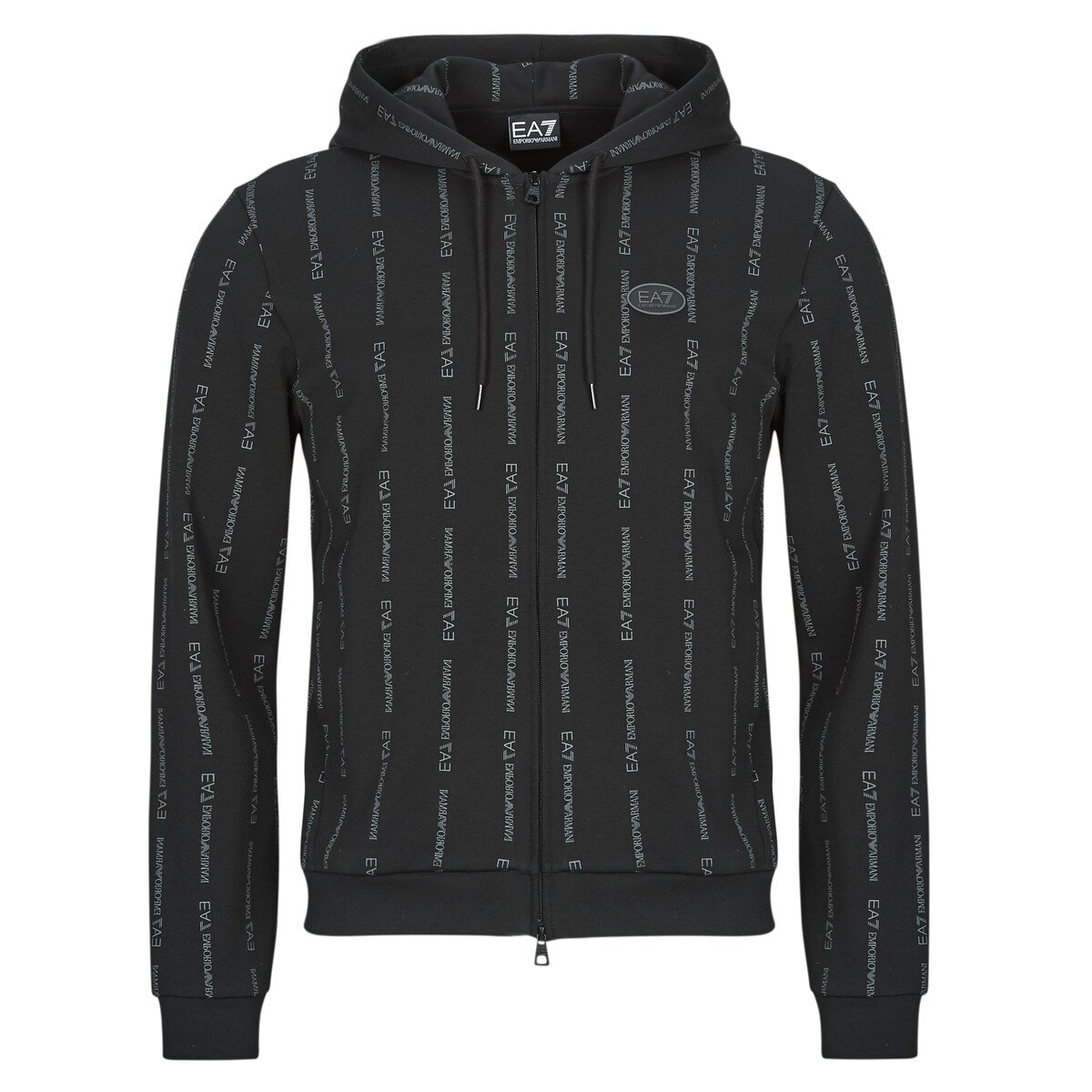 Emporio Armani EA7 Îmbracaminte TRAIN GRAPHIC SERIES M HOODIE FZ COPL MONOGRAM PRINTED