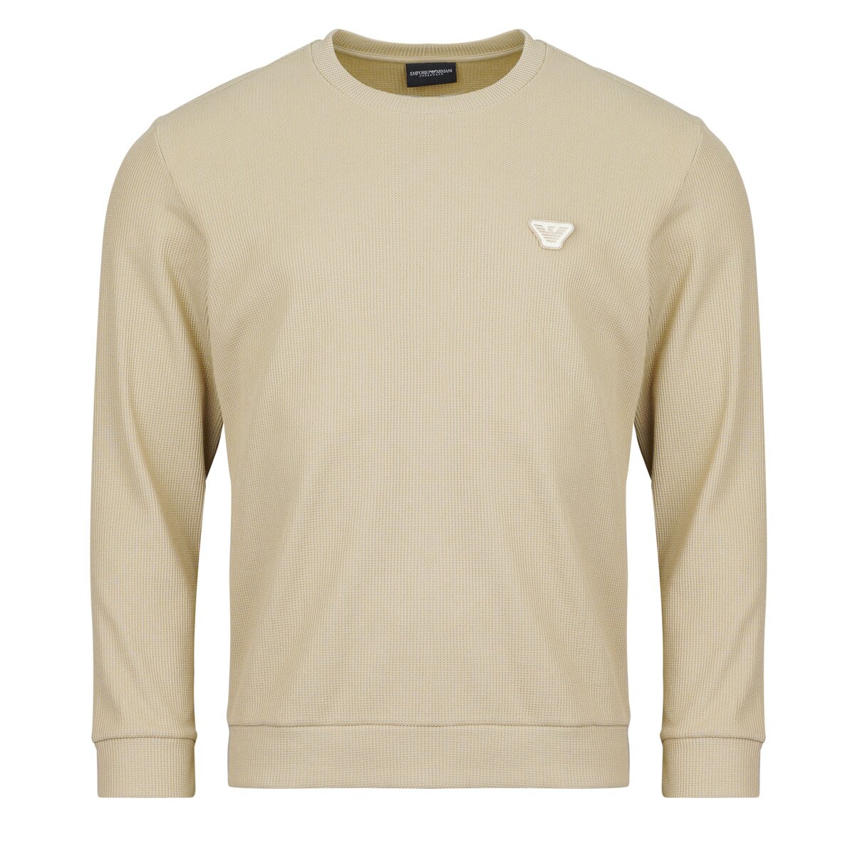 Emporio Armani Îmbracaminte CREW NECK SWEATSHIRT WAFFLE TERRY