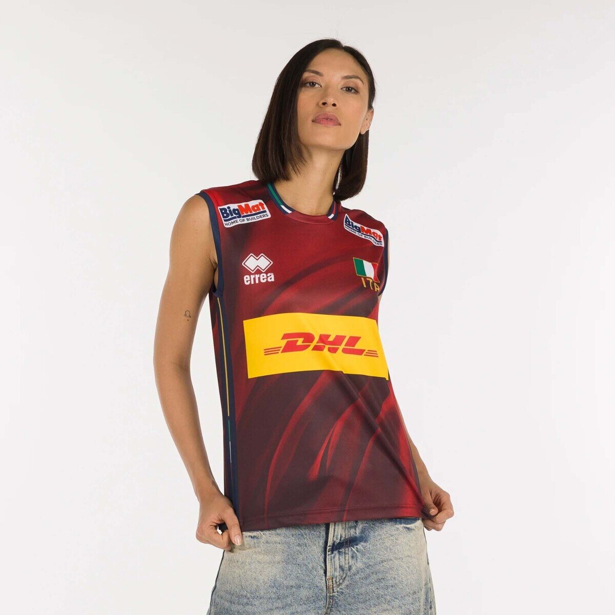Errea Îmbracaminte Naz. Italia Volley 4^Mg Gara Unisex Shop Ad 25/28