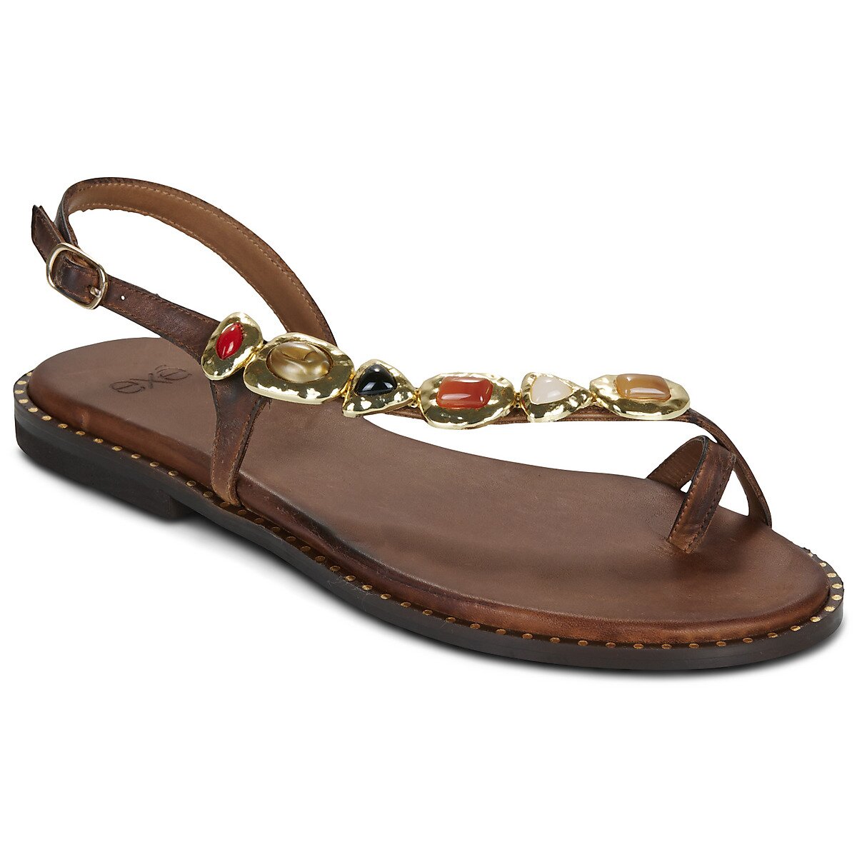 Exé Shoes Pantofi 557 IRENE-LEATHER-BROWN