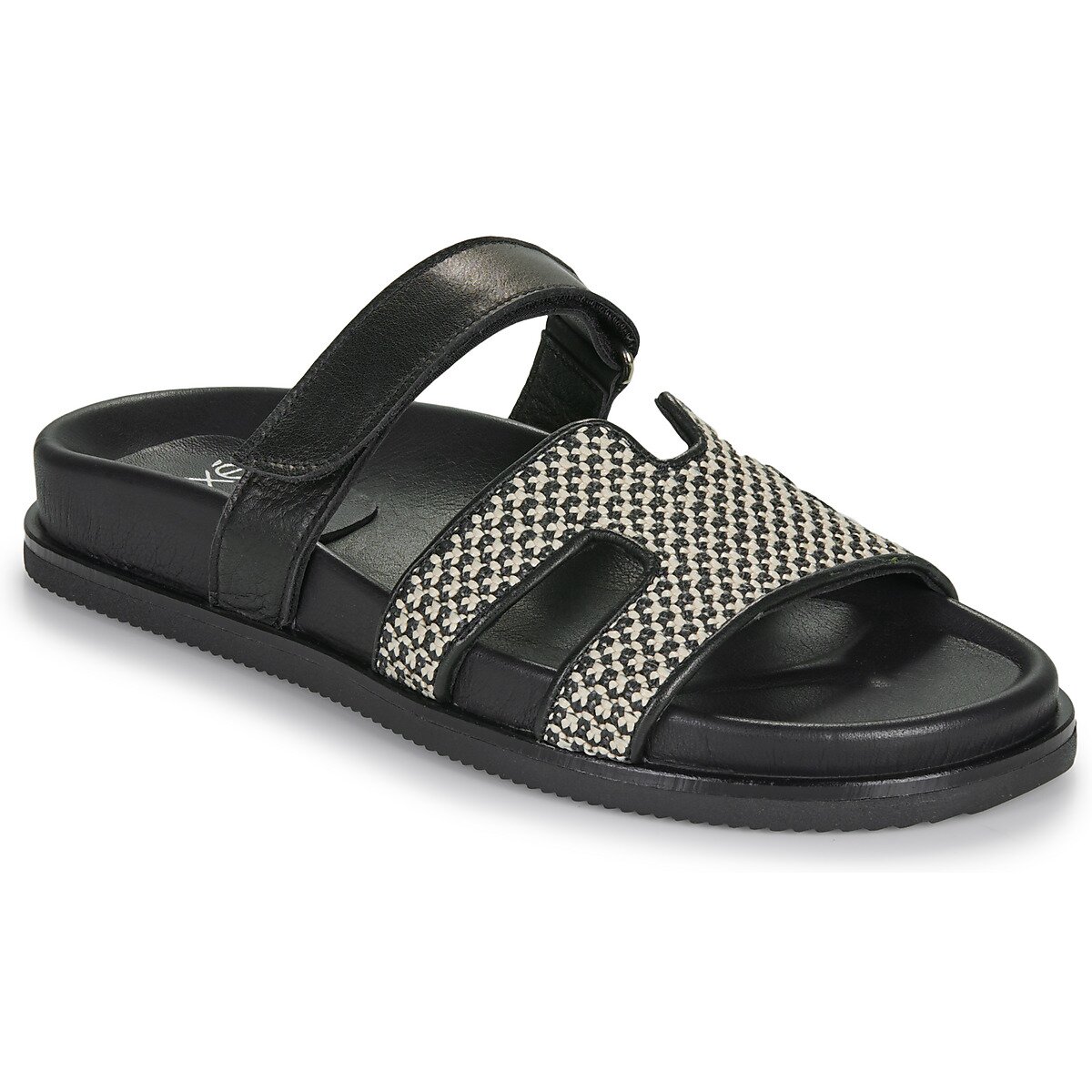 Exé Shoes Pantofi 966-KIMOLOS-LEATHER-BEIGE-BLACK