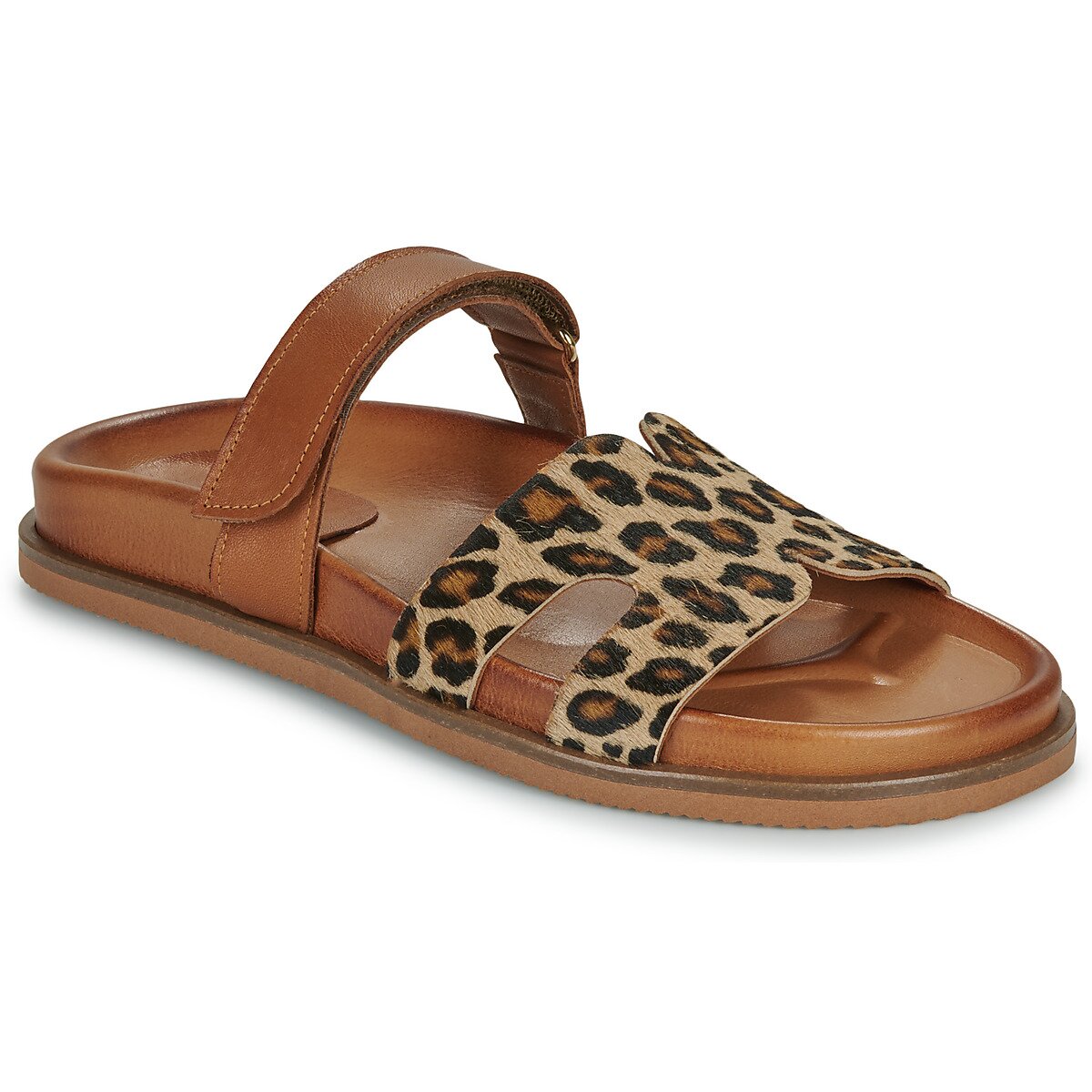 Exé Shoes Pantofi 967-KIMOLOS-LEOPARD-TAN