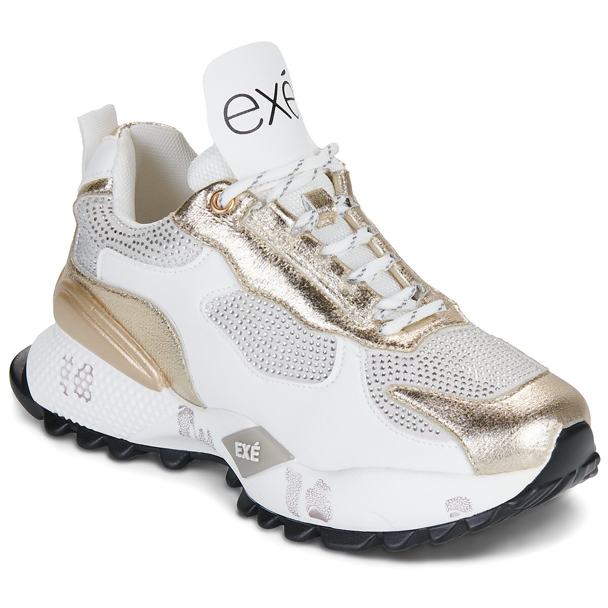 Exé Shoes Pantofi D190608-22A-PU-WHITE-GOLD