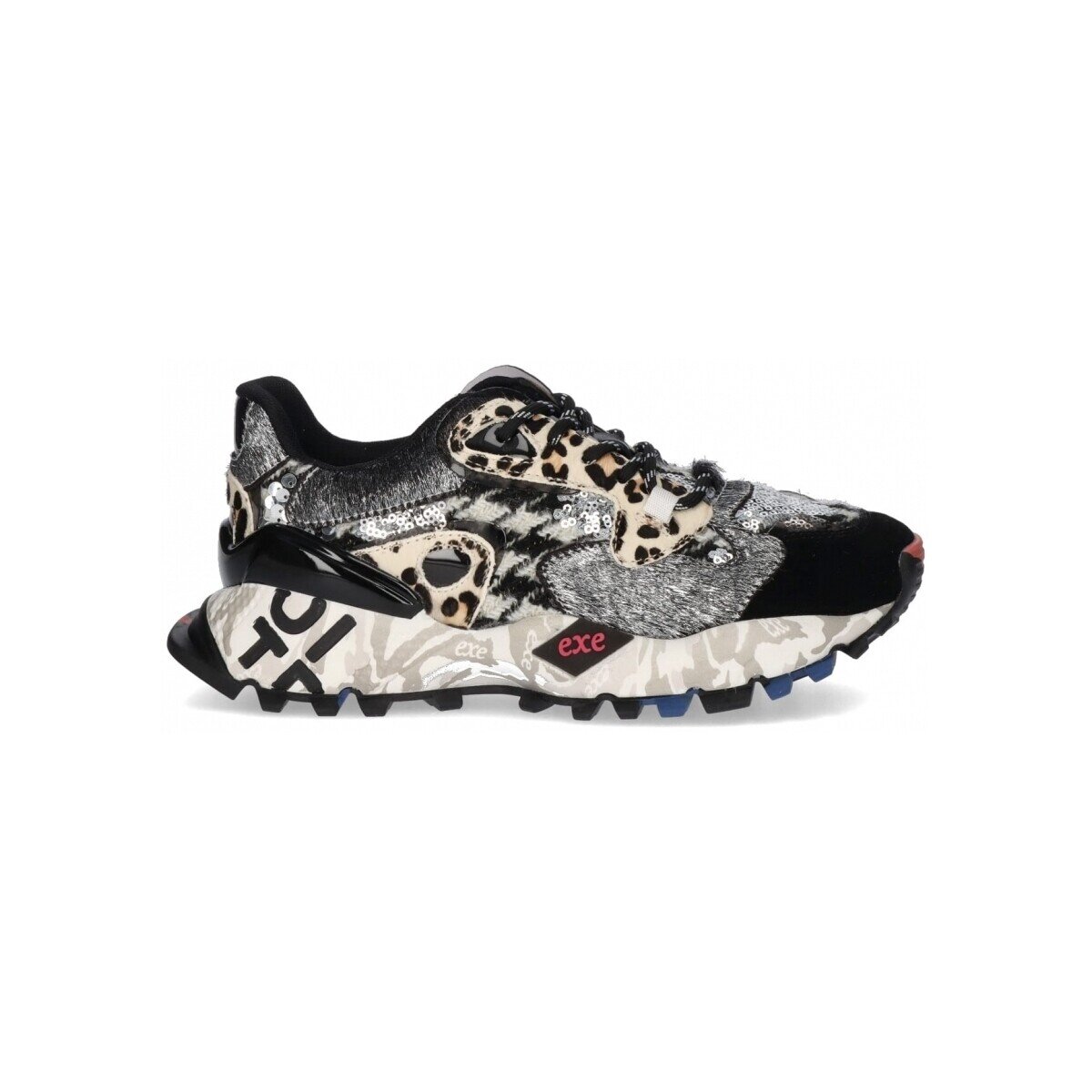 Exé Shoes Pantofi EXÉ Sneakers 134-10P - Black/Pewter