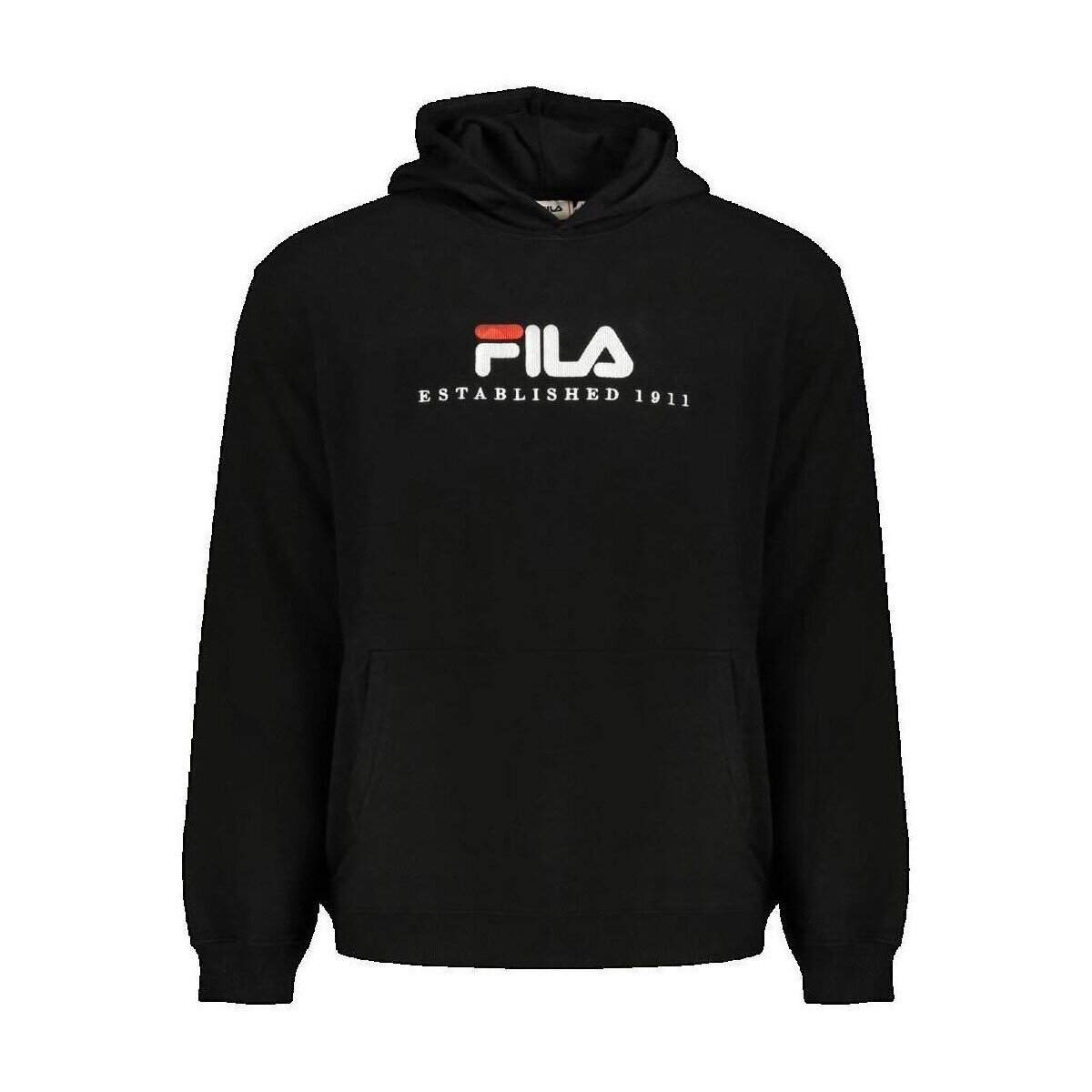FILA Îmbracaminte Sweat-shirt à capuche noir coupe régulière