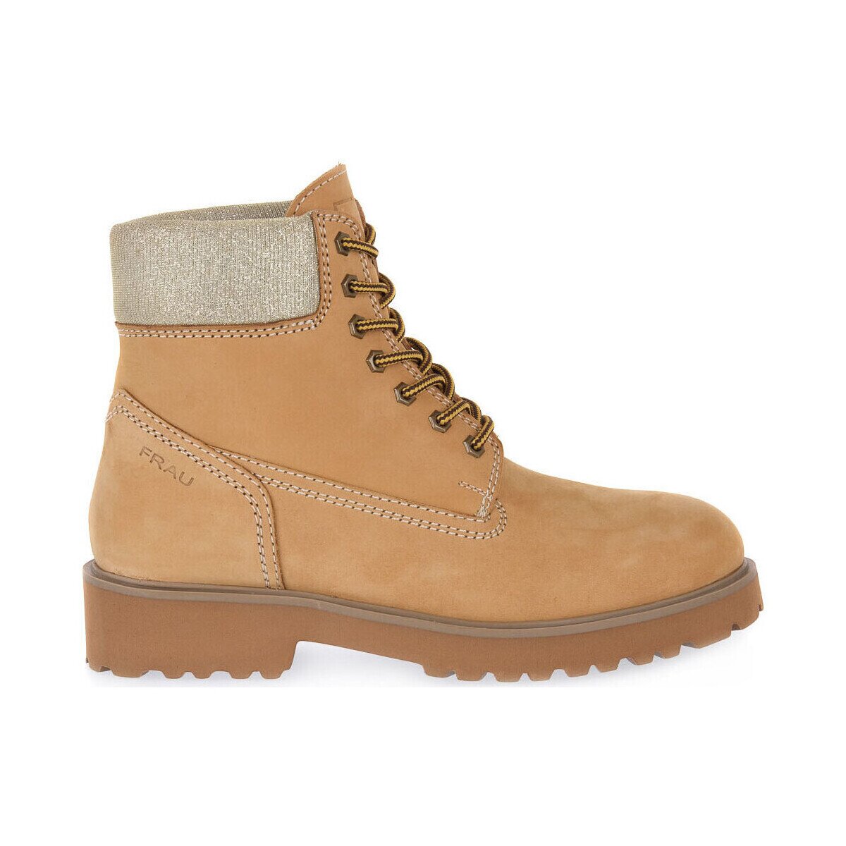 Frau Pantofi GIALLO NABUCK LUREX